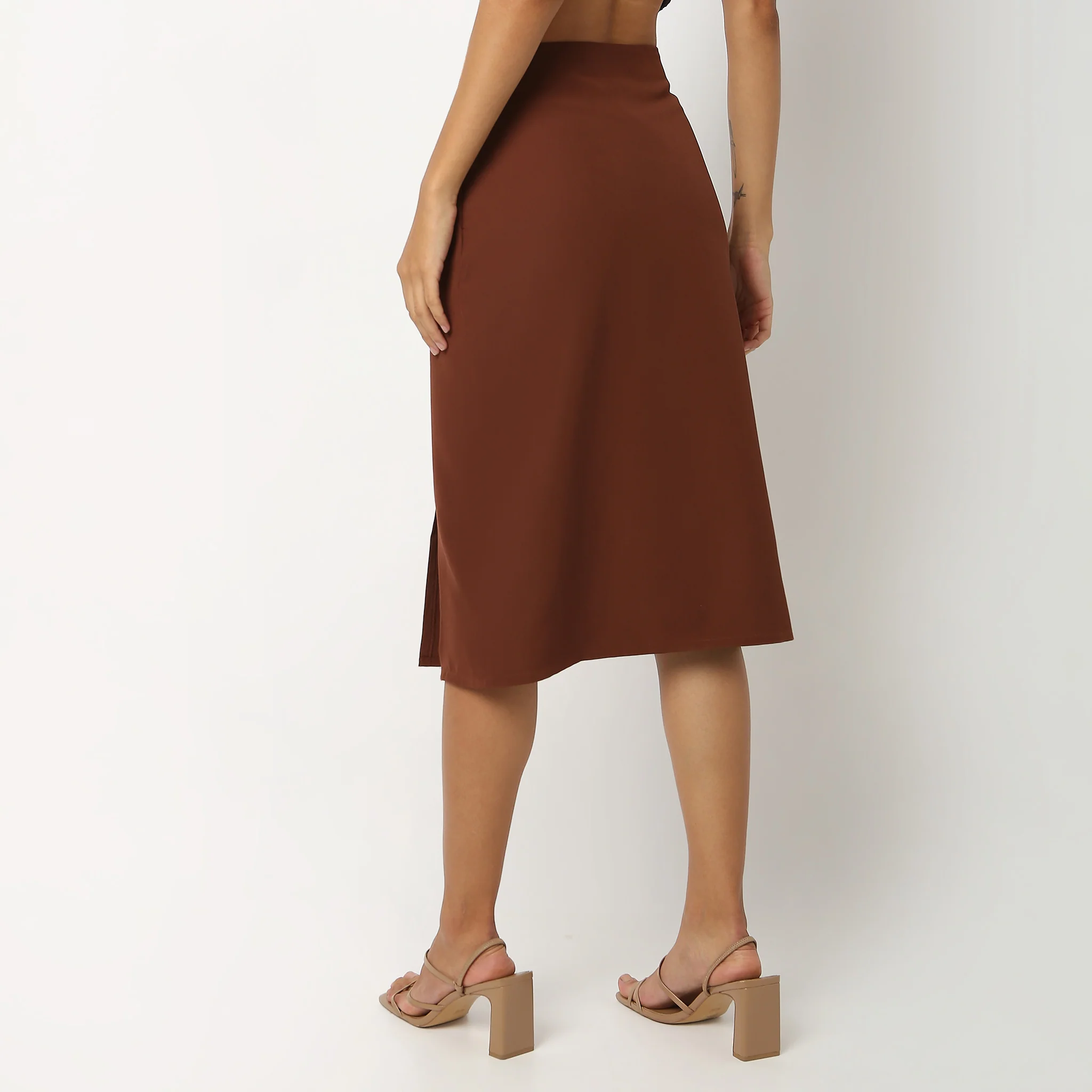 A-Line Knee Length Skirt - Image 13