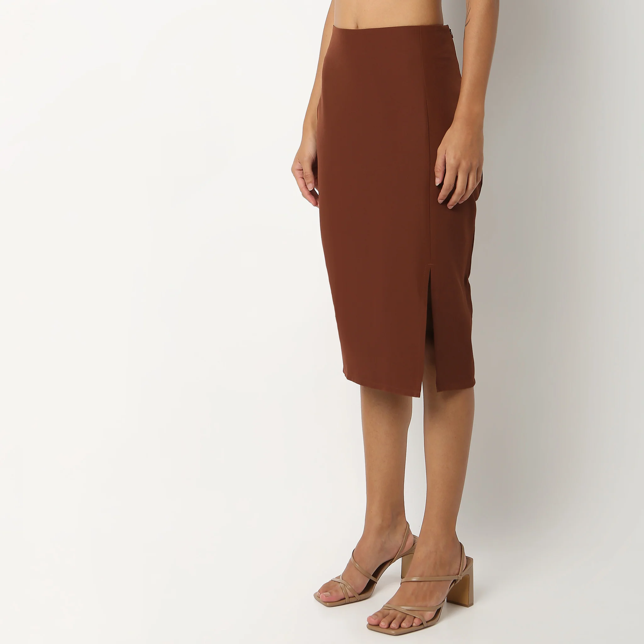 A-Line Knee Length Skirt - Image 15