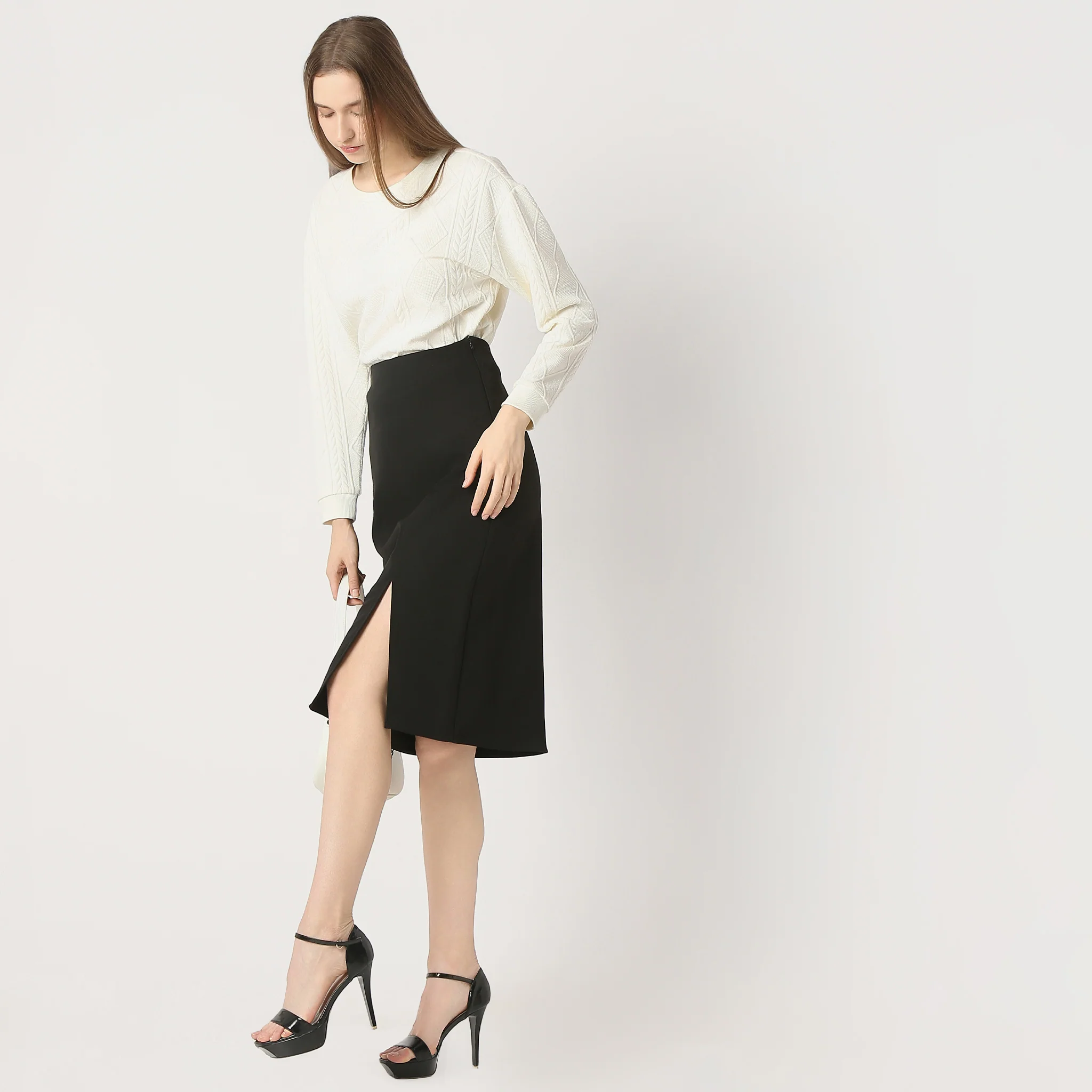 A-Line Knee Length Skirt - Image 6