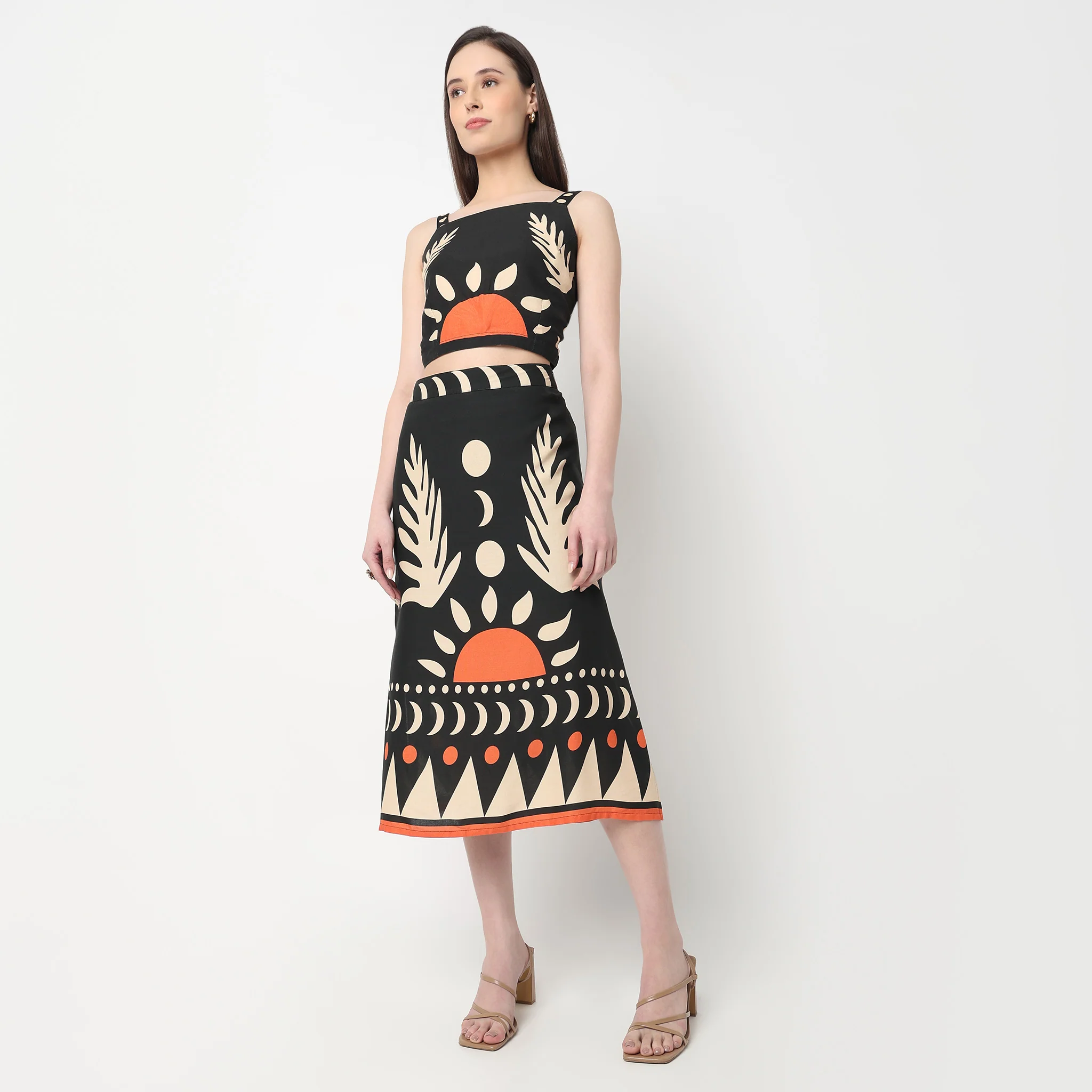 A-Line Skirt With Elasticated Waist