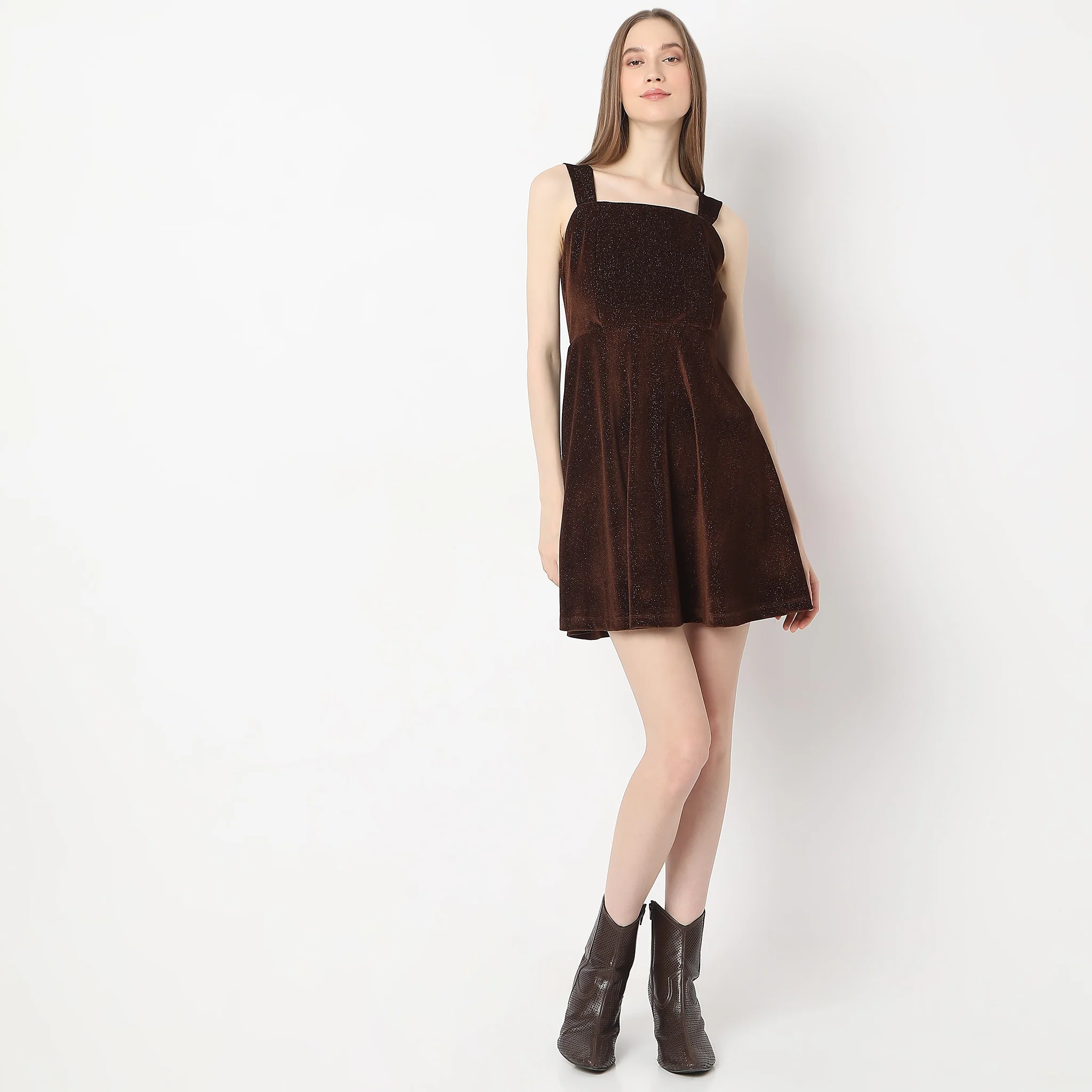 Above Knee Fitted Sleveless Party Dress - Image 2