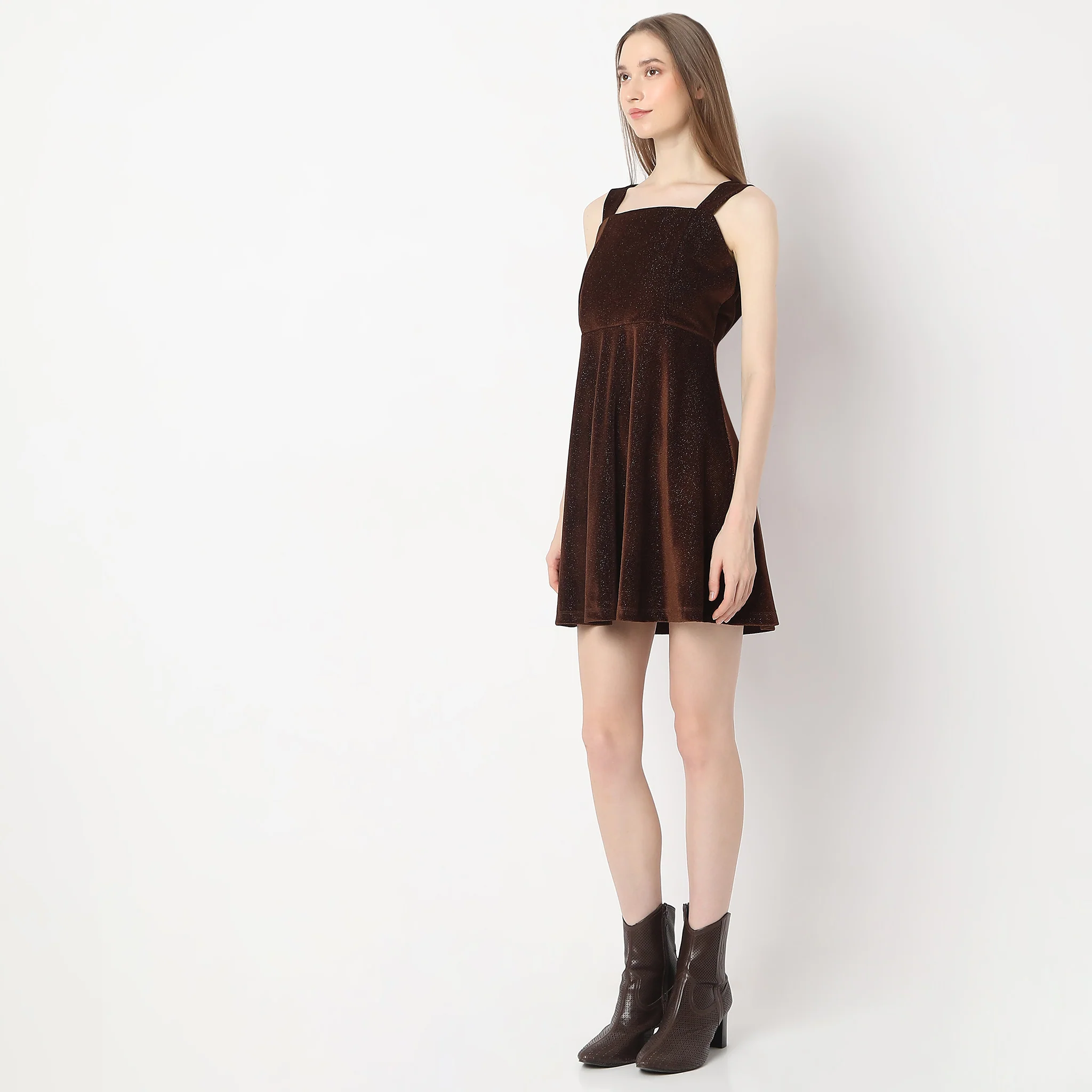Above Knee Fitted Sleveless Party Dress - Image 5