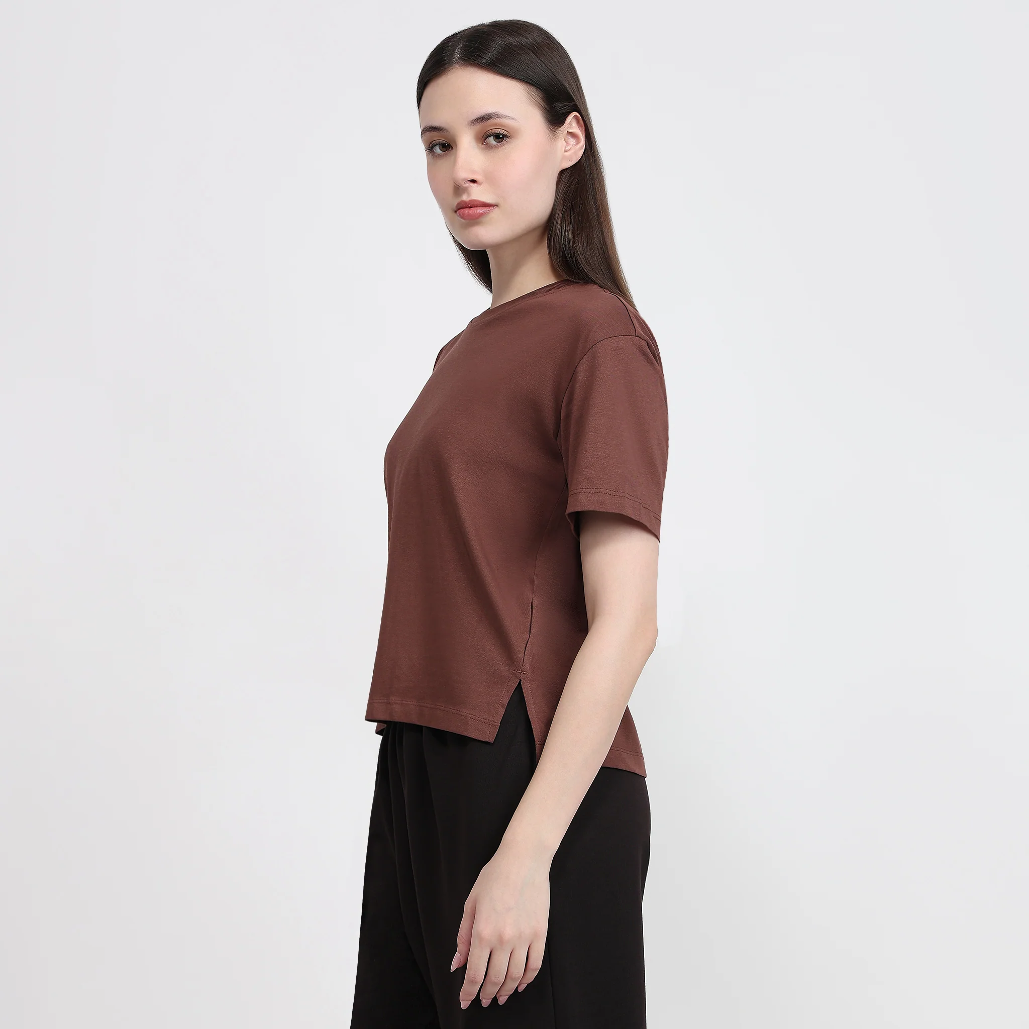 Air Dry Relaxed Fit Solid T-Shirt - Image 10