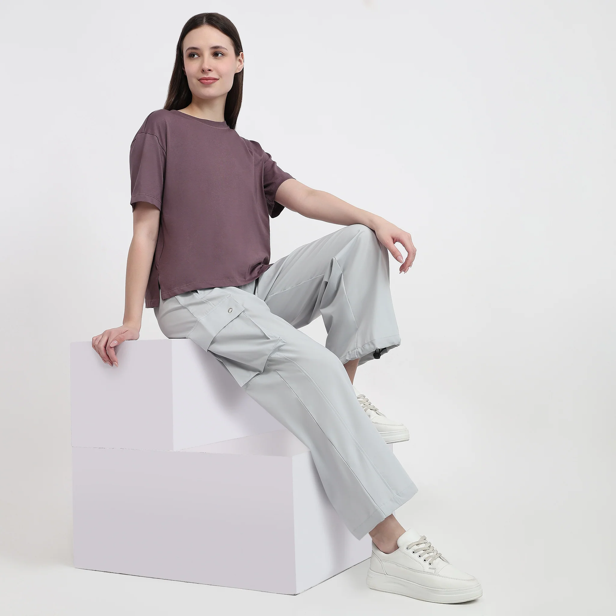 Air Dry Relaxed Fit Solid T-Shirt - Image 11