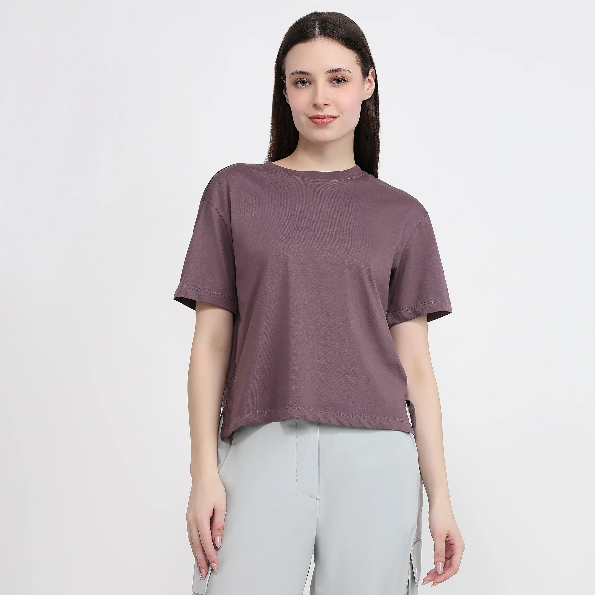 Air Dry Relaxed Fit Solid T-Shirt - Image 12