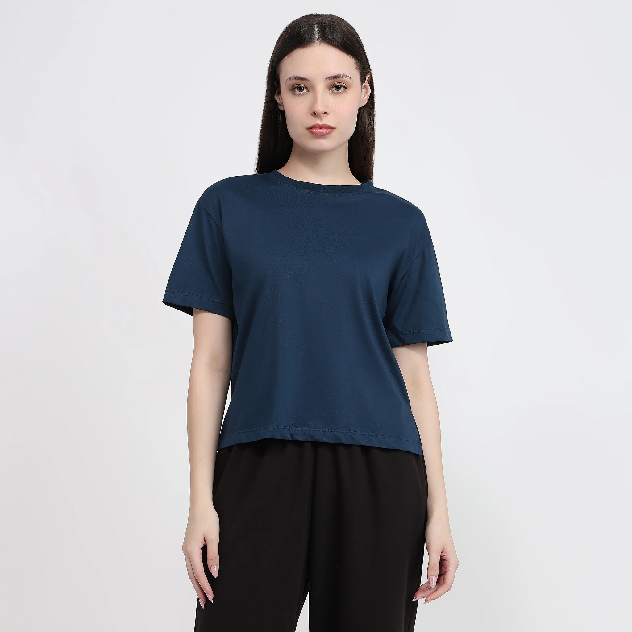 Air Dry Relaxed Fit Solid T-Shirt - Image 17