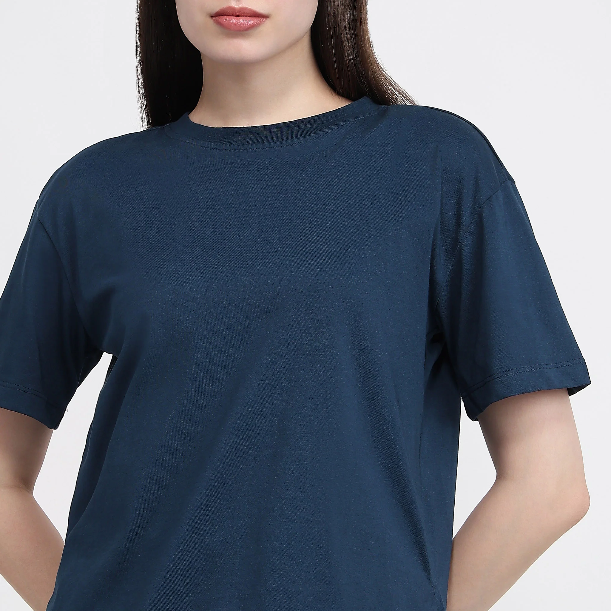 Air Dry Relaxed Fit Solid T-Shirt - Image 19