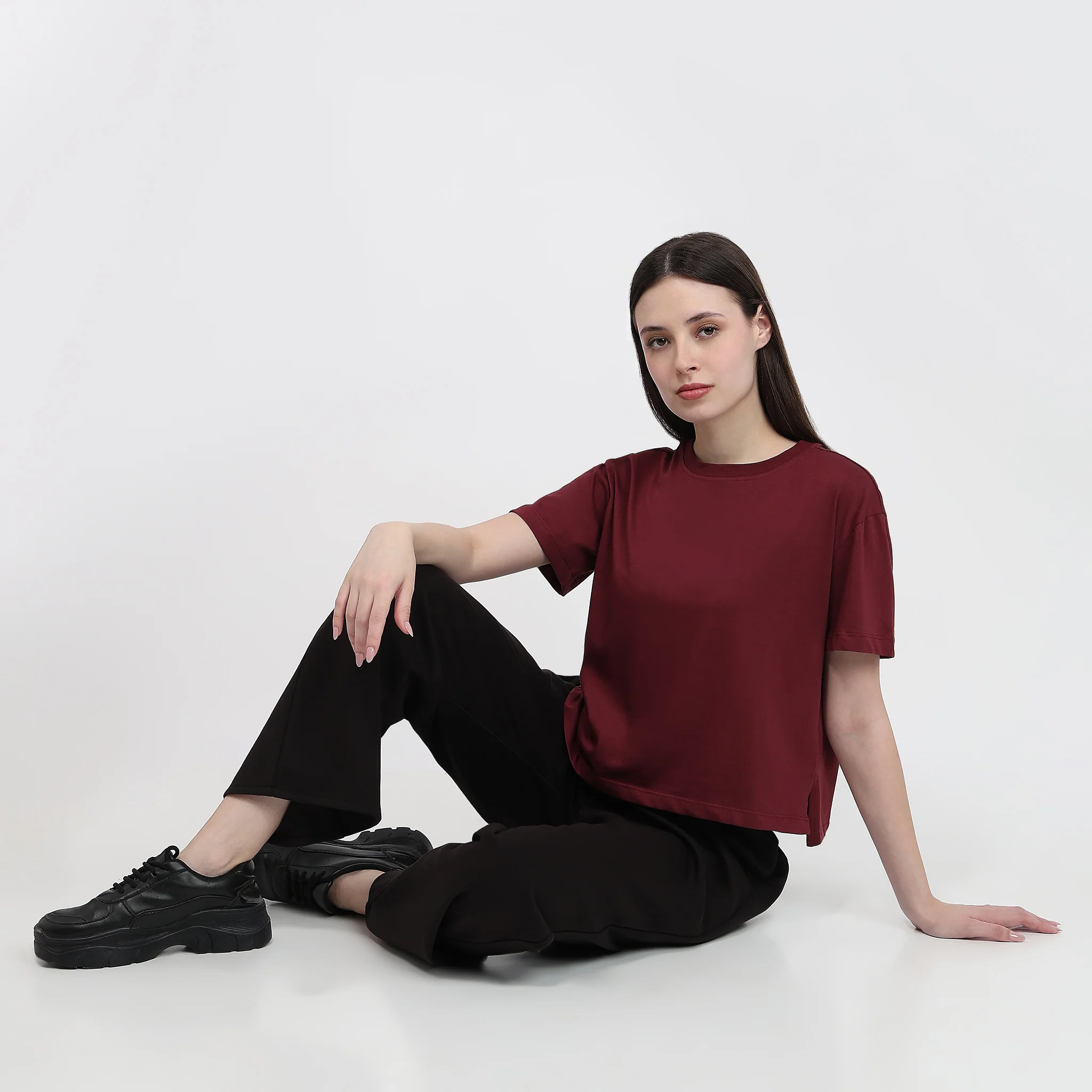 Air Dry Relaxed Fit Solid T-Shirt - Image 21