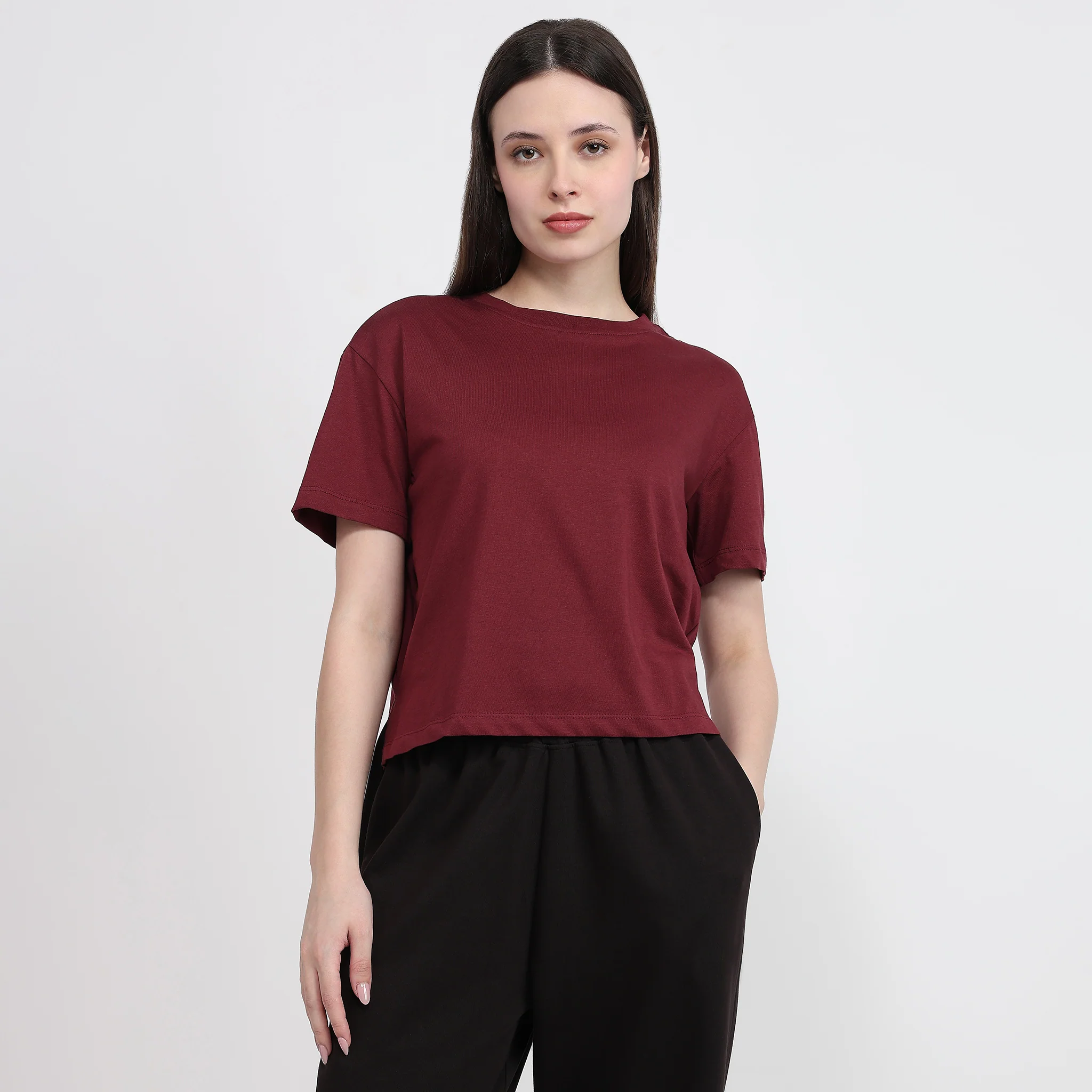 Air Dry Relaxed Fit Solid T-Shirt - Image 22
