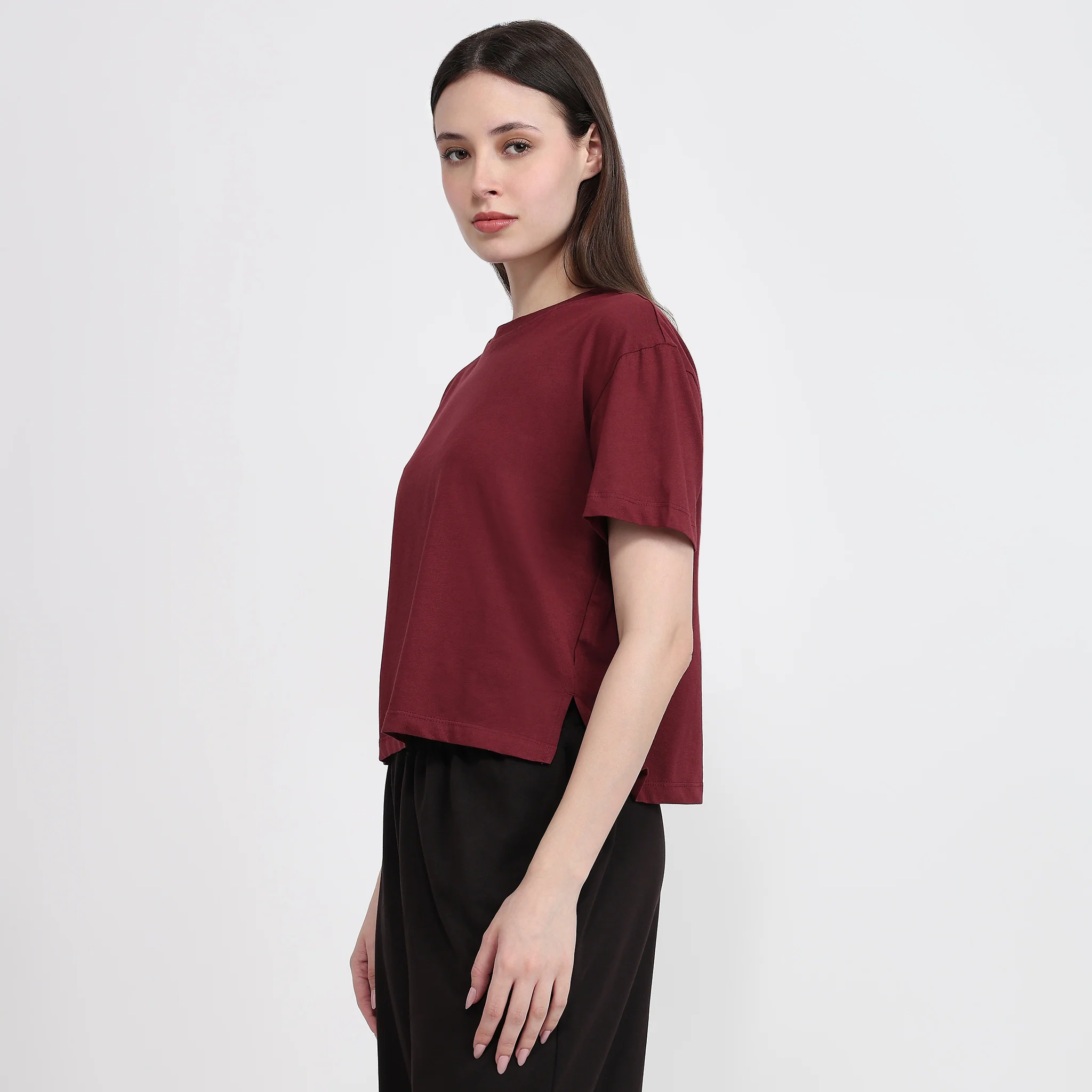 Air Dry Relaxed Fit Solid T-Shirt - Image 25