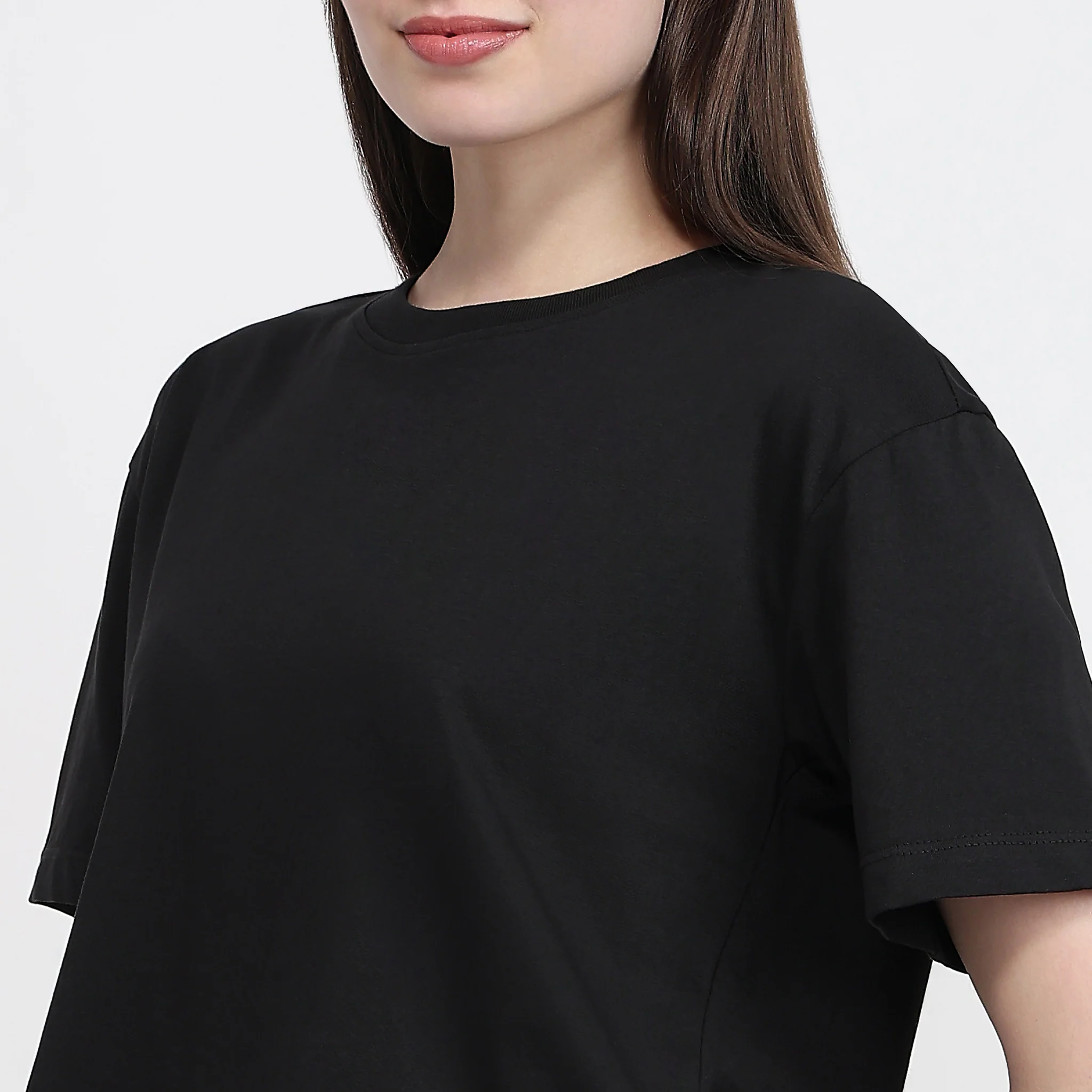 Air Dry Relaxed Fit Solid T-Shirt - Image 4