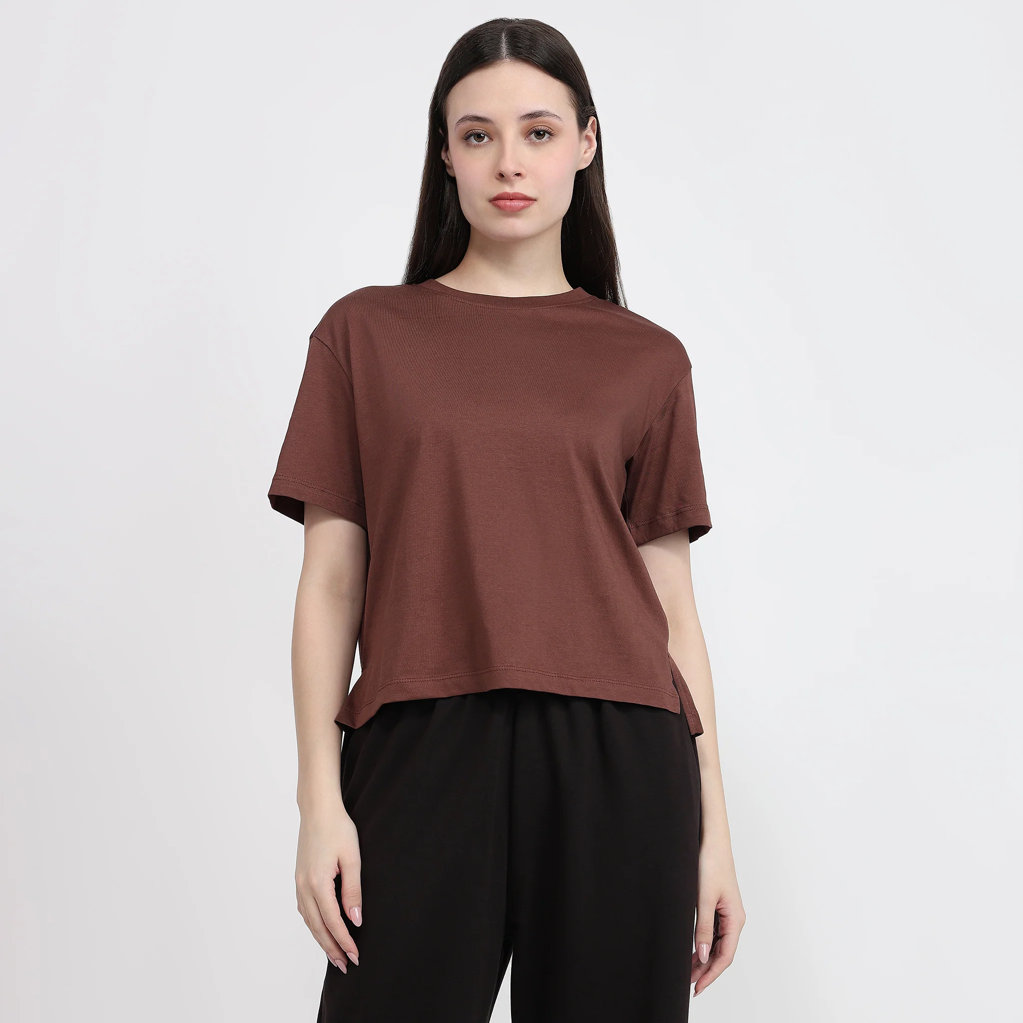 Air Dry Relaxed Fit Solid T-Shirt - Image 7