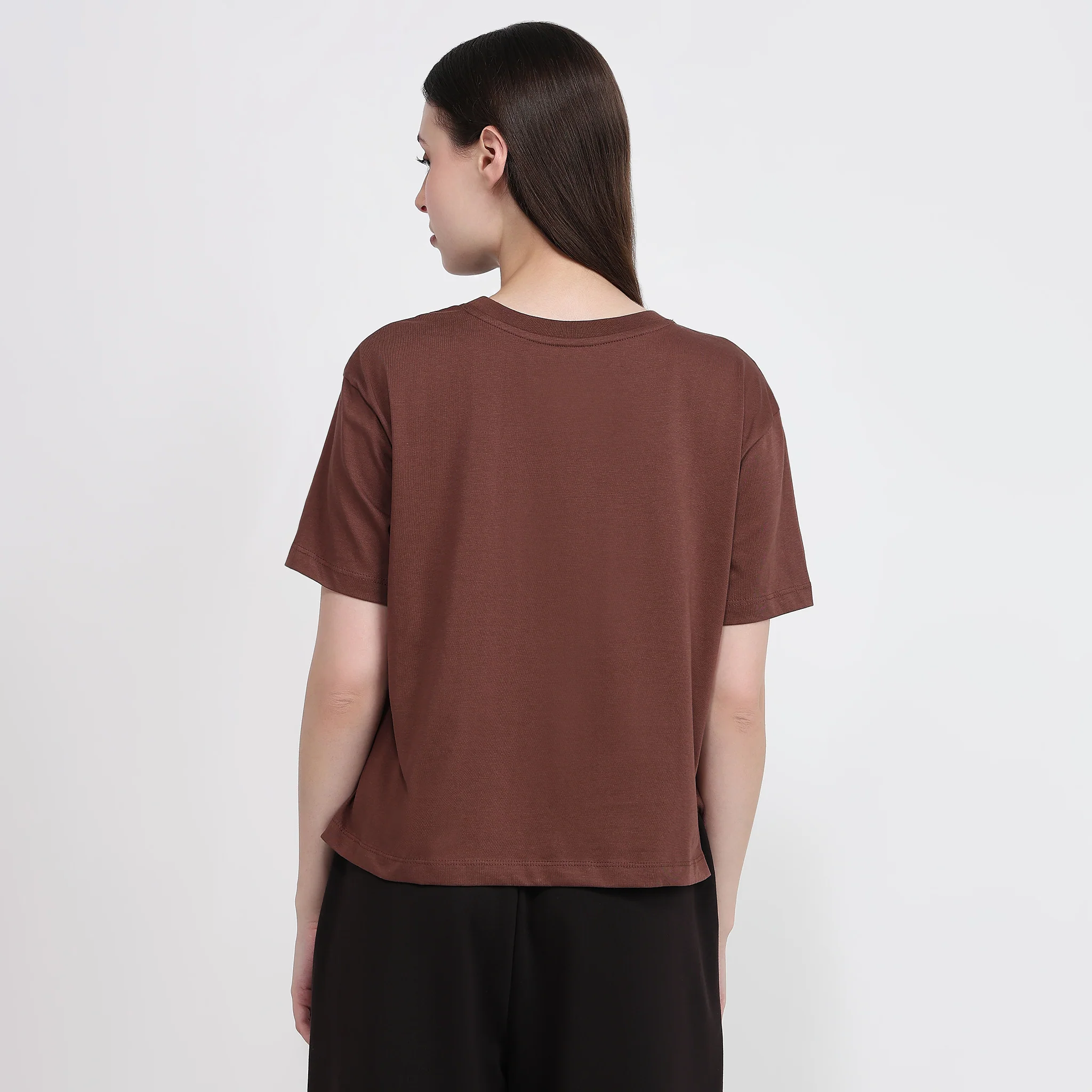 Air Dry Relaxed Fit Solid T-Shirt - Image 8