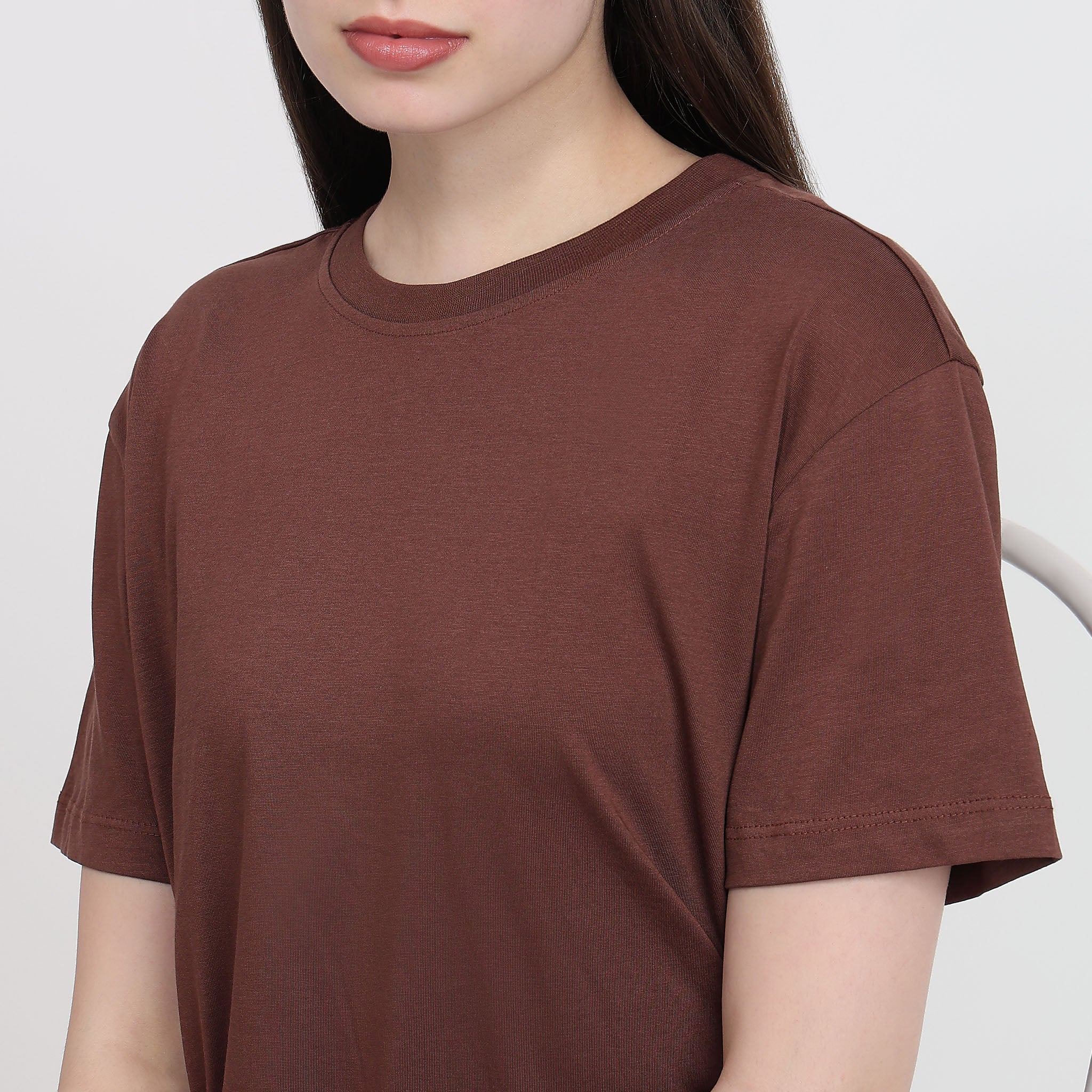 Air Dry Relaxed Fit Solid T-Shirt - Image 9