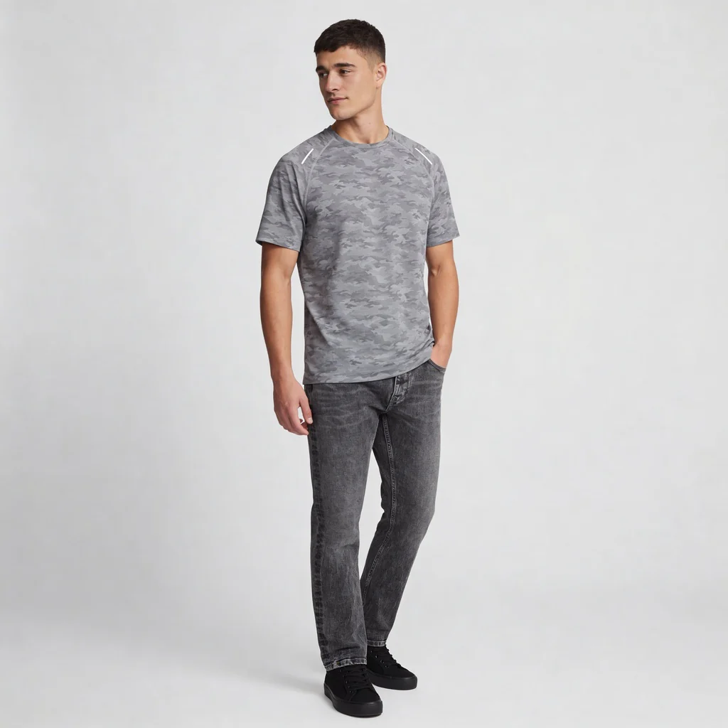 All Over Print Crew Neck Dynamax T-Shirt