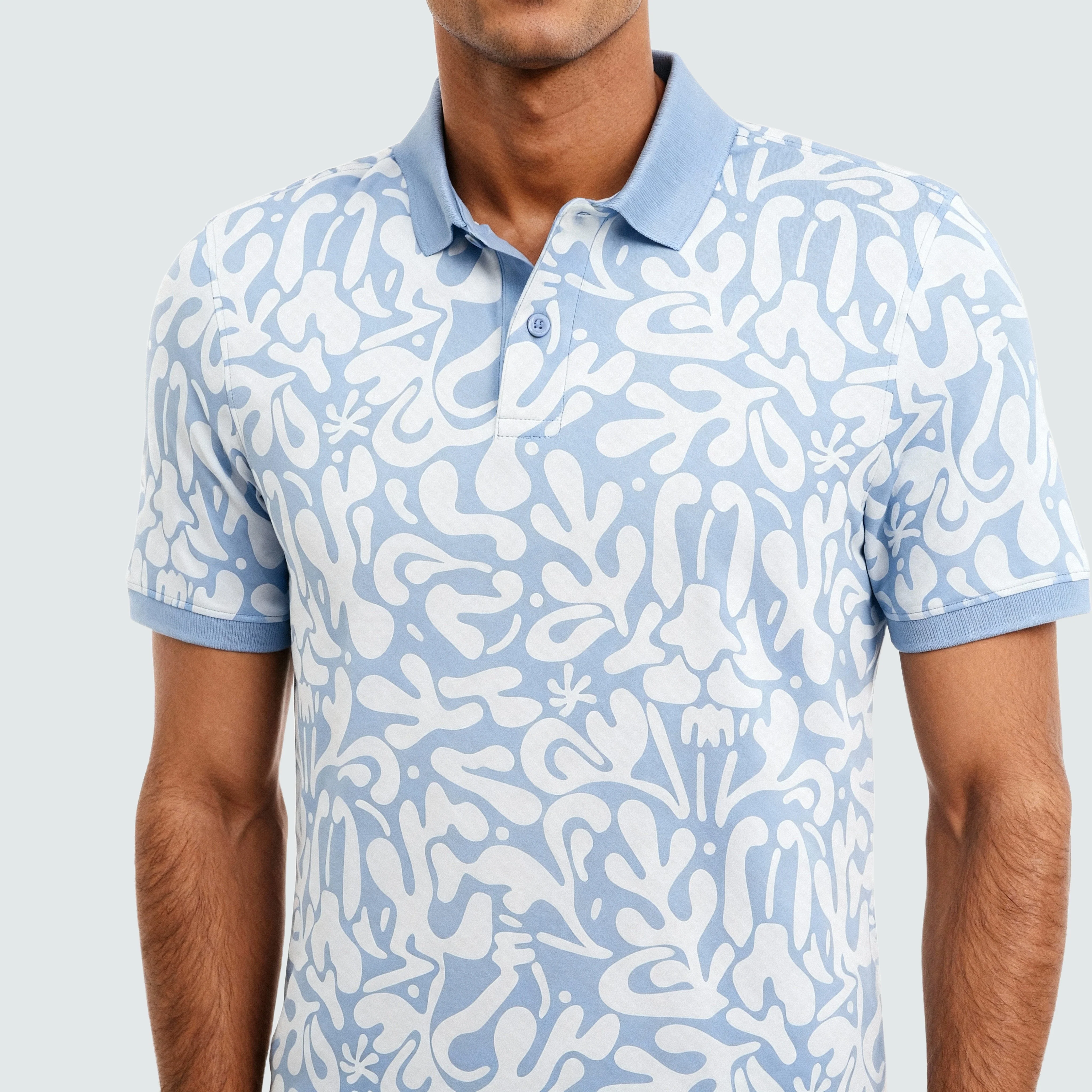 All Over Print Impressions Polo T-Shirt - Image 4