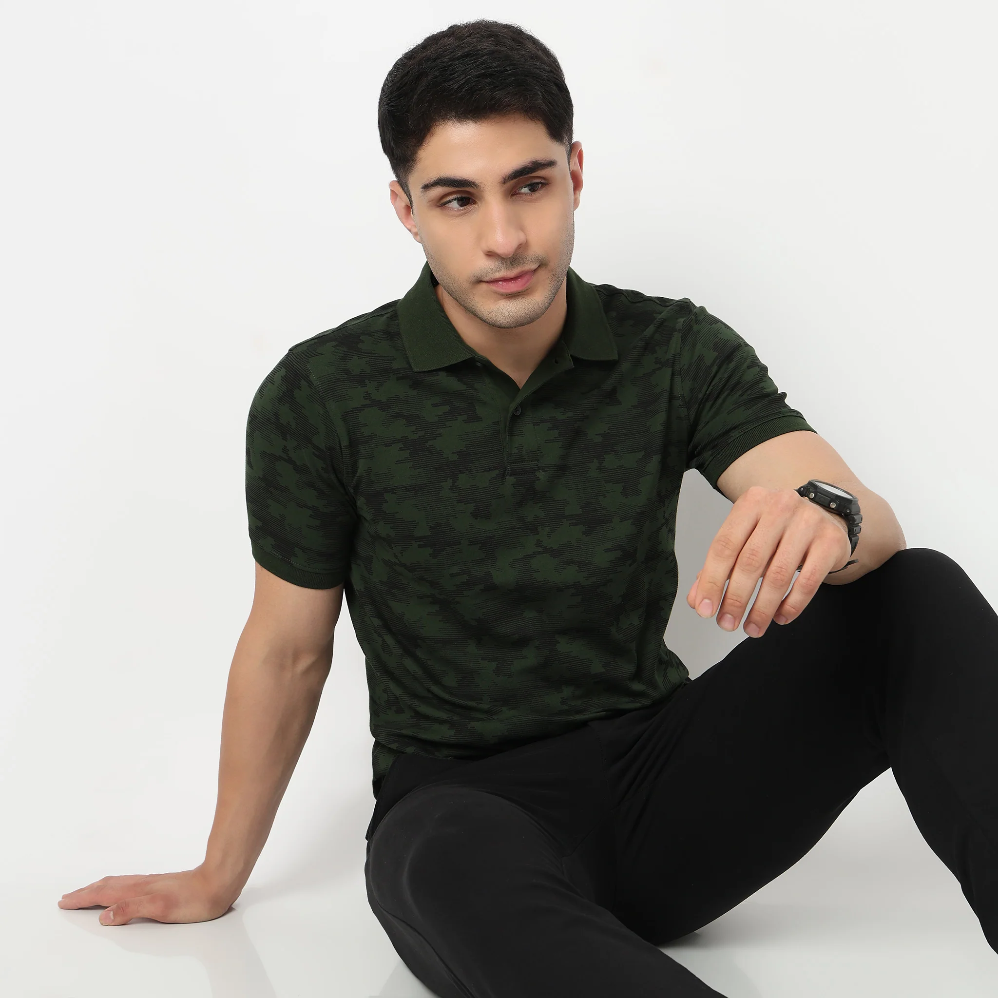 All Over Print Impressions Polo T-Shirt