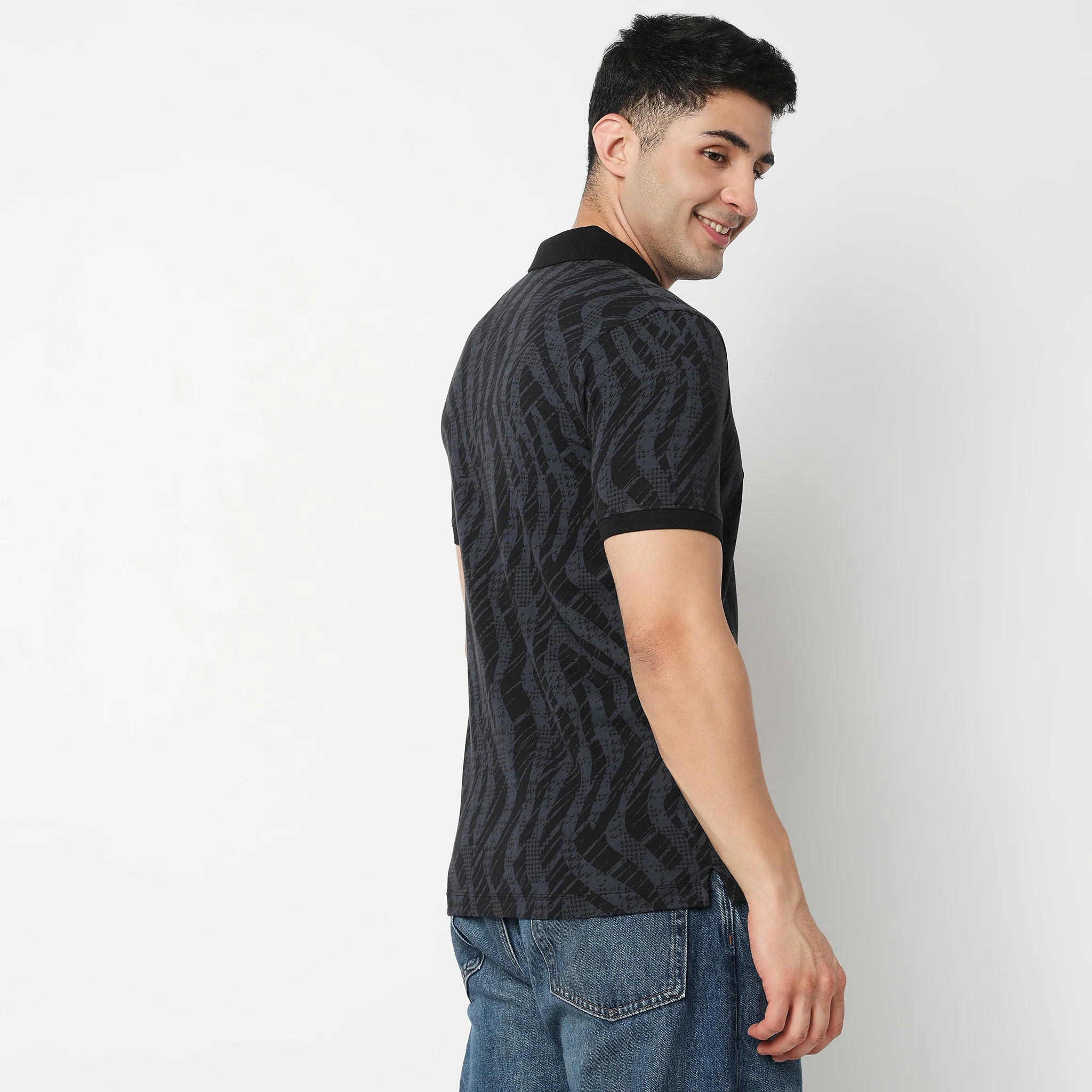 All Over Print Impressions Polo T-Shirt - Image 4