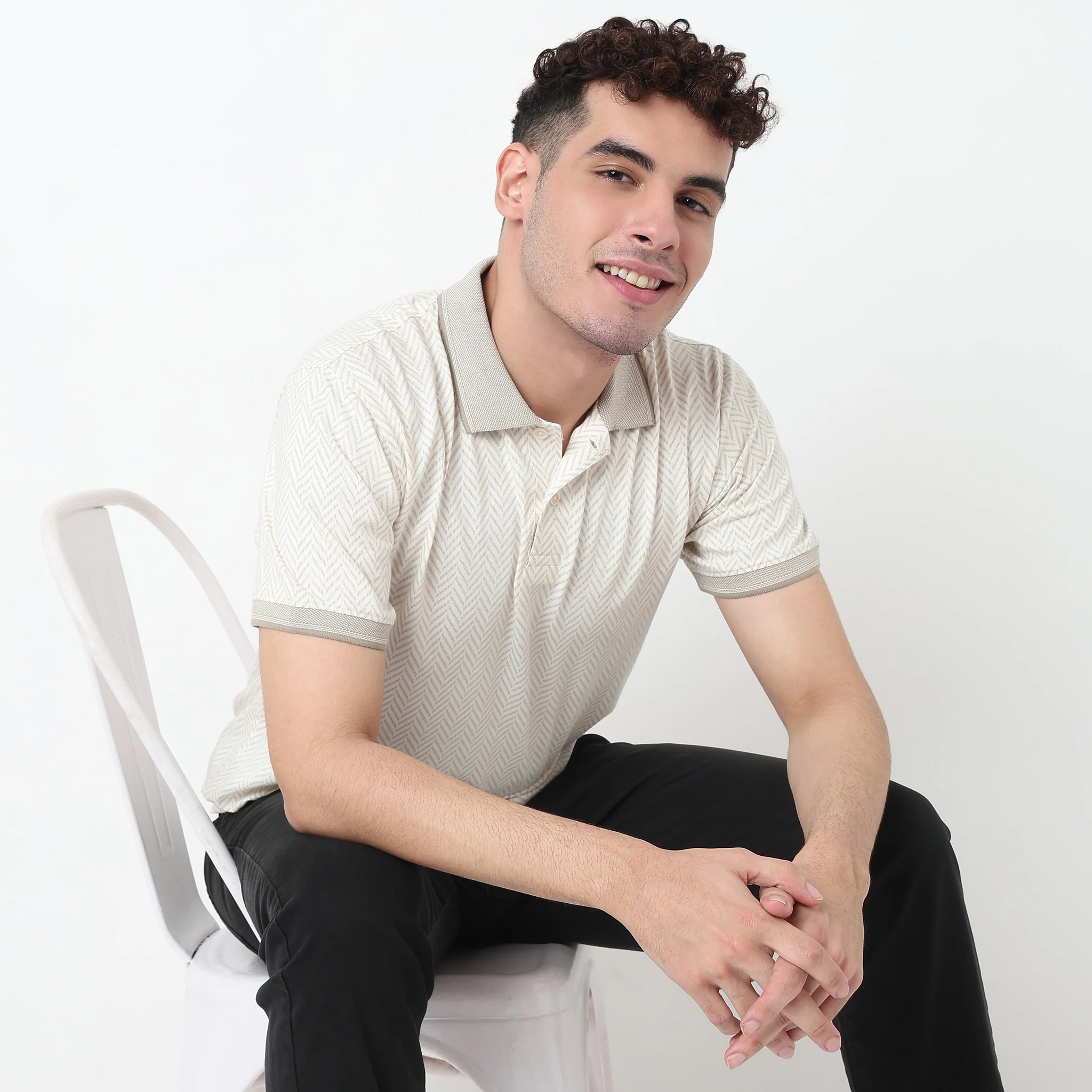 All Over Print Persona Polo T-Shirt - Image 2