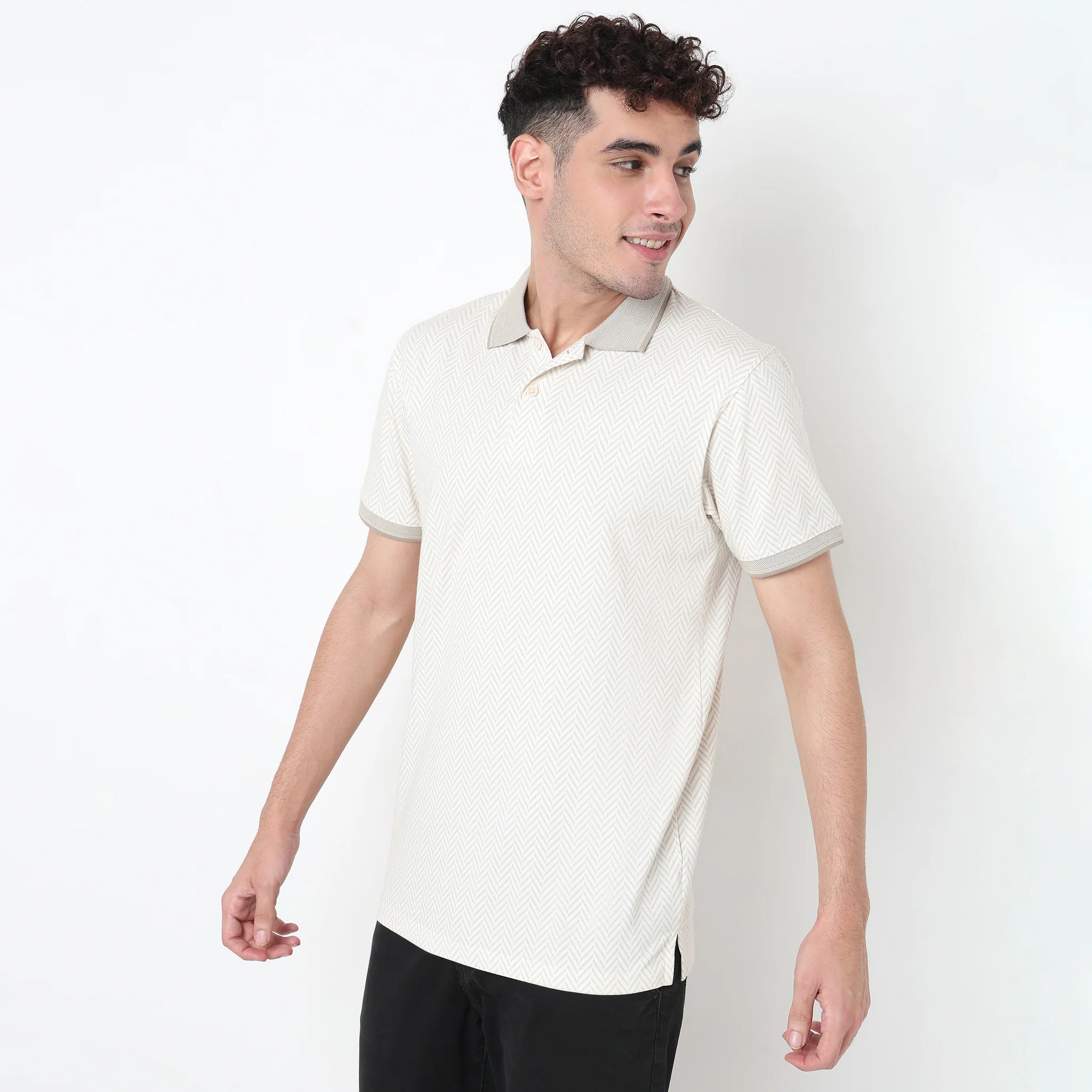 All Over Print Persona Polo T-Shirt - Image 5