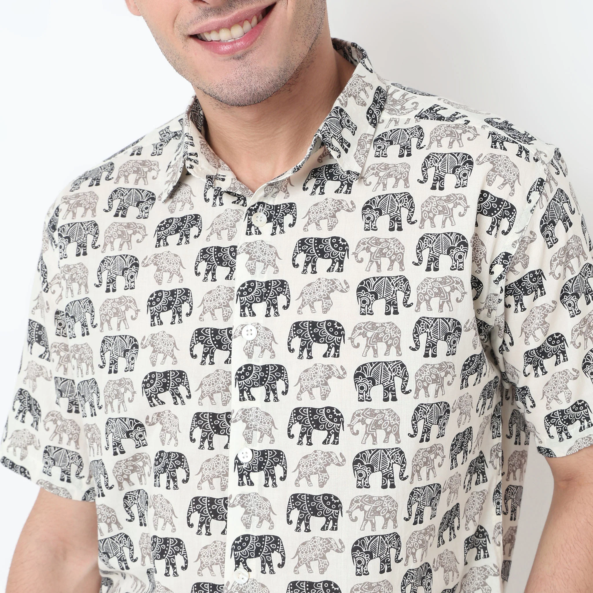 Animal Block Print Shirt - Image 4