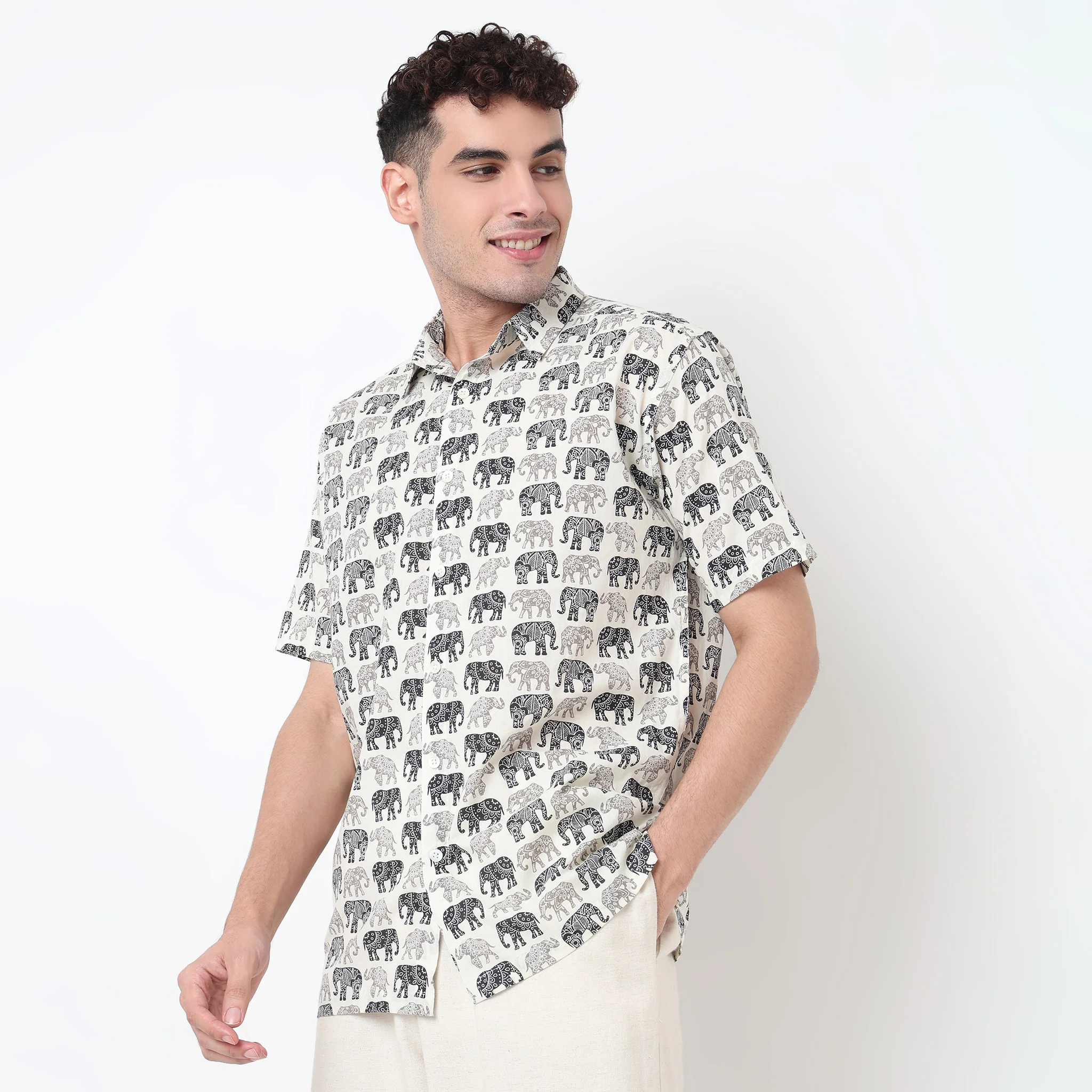 Animal Block Print Shirt - Image 5