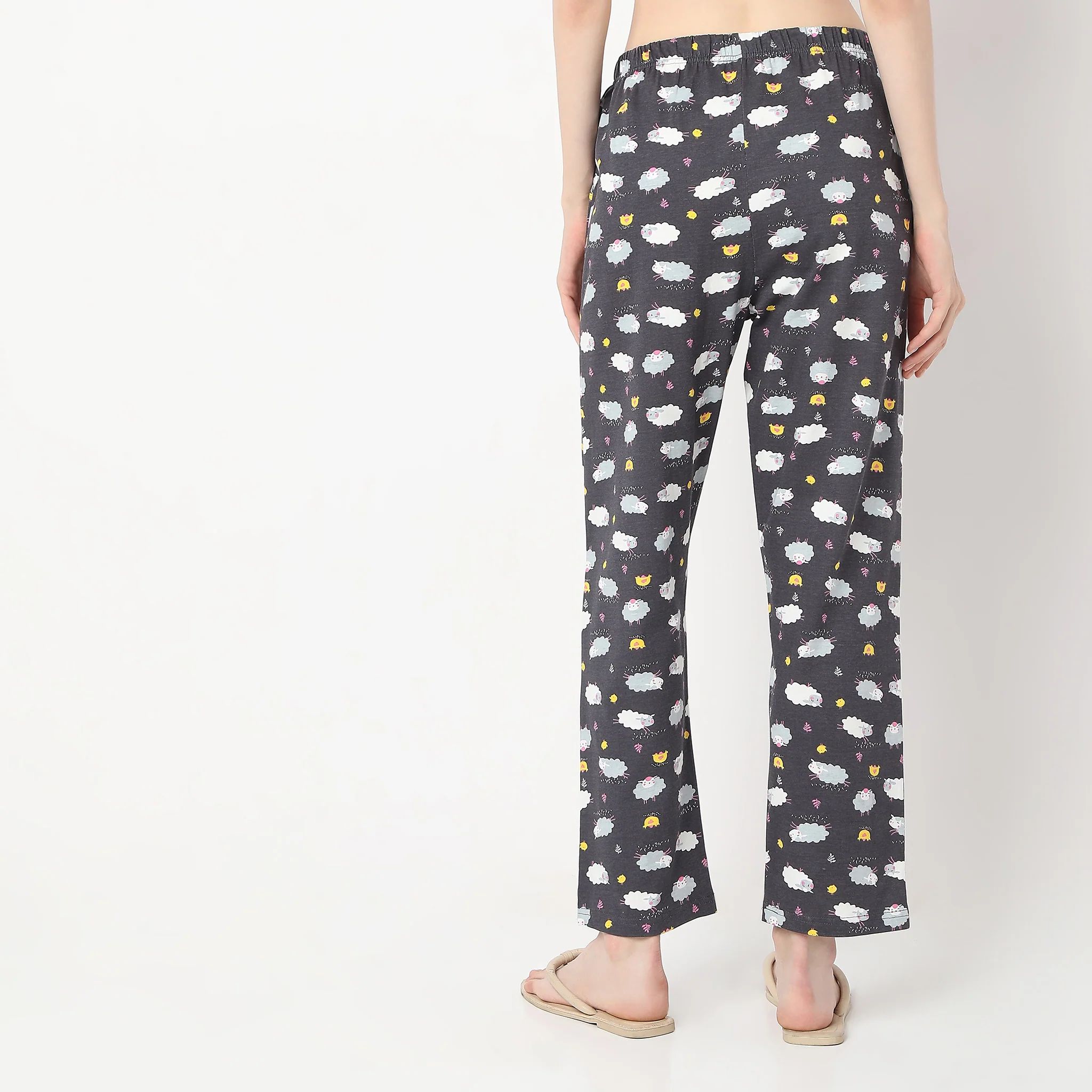 Animal Print Ankle Length Core Lounge Pyjamas - Image 3