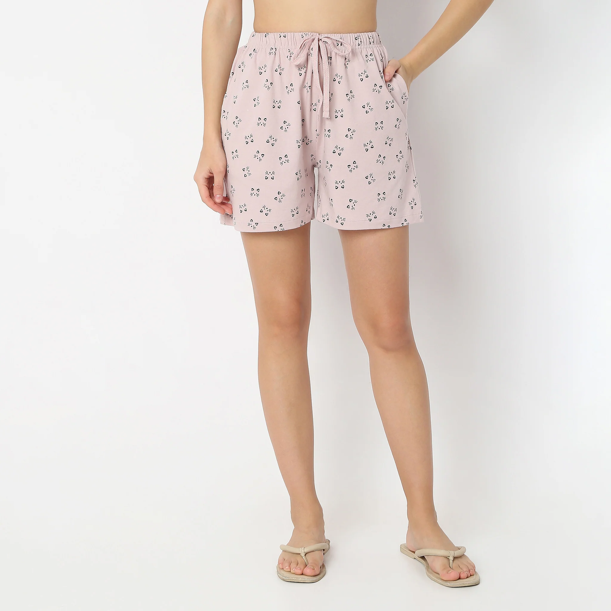Animal Print Core Lounge Shorts - Image 2