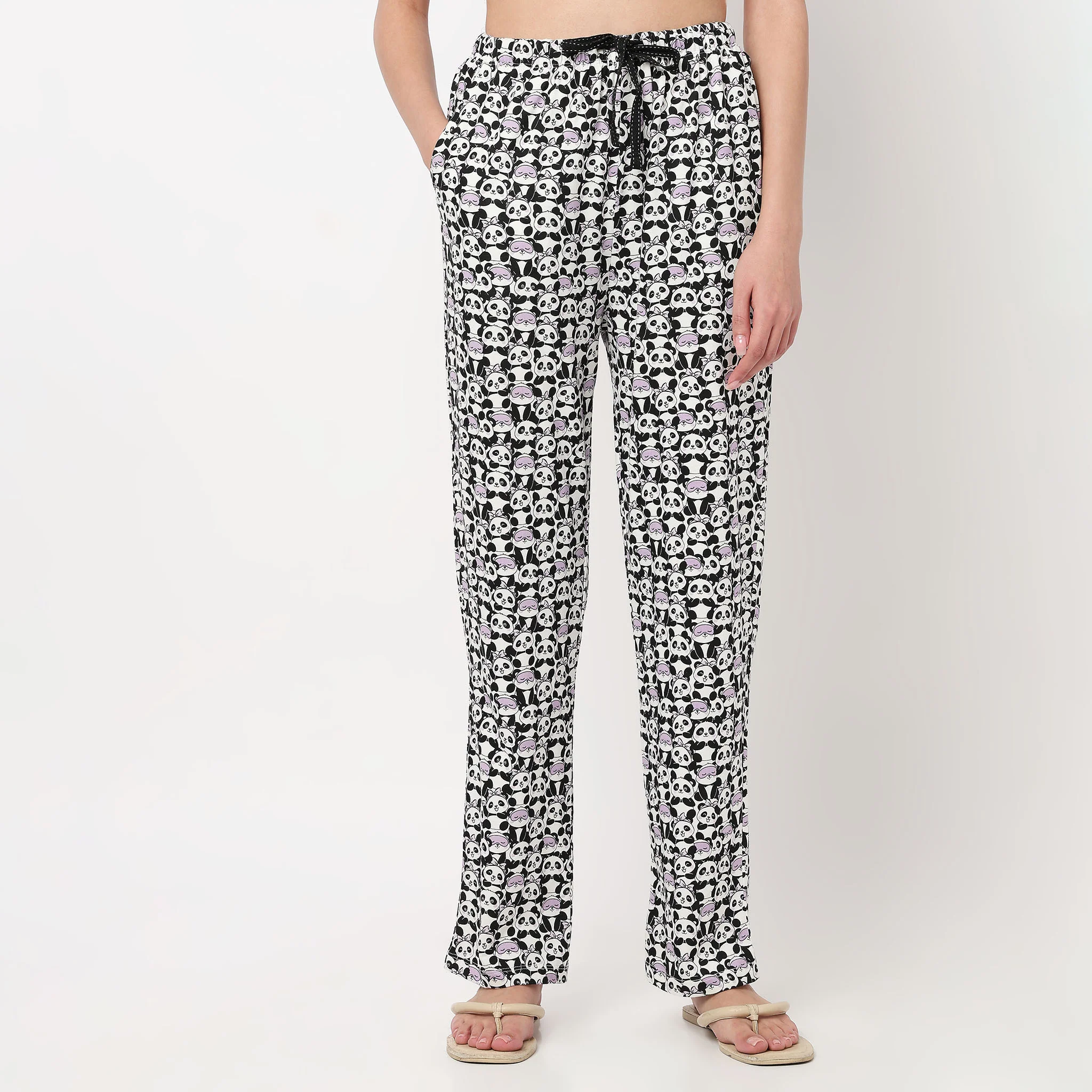 Animal Print Cotton Lounge Pyjamas - Image 2