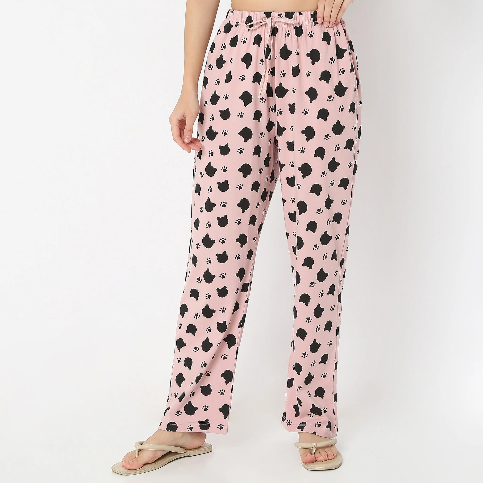 Animal Print Full Length Lounge Pyjamas - Image 2
