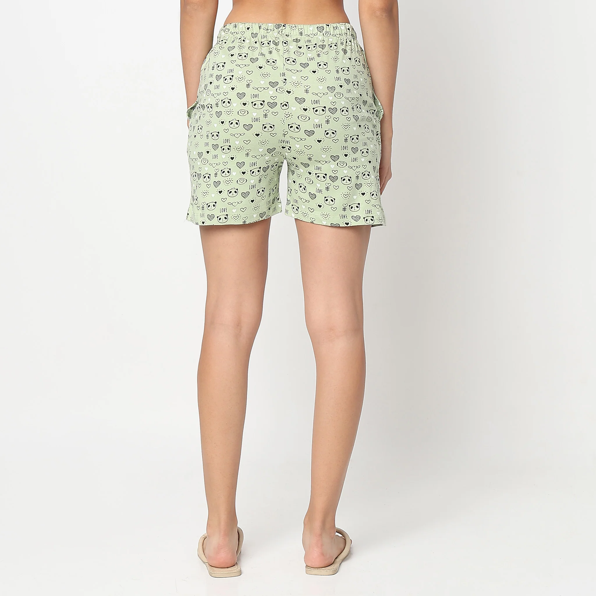 Animal Print Loungewear Shorts - Image 3