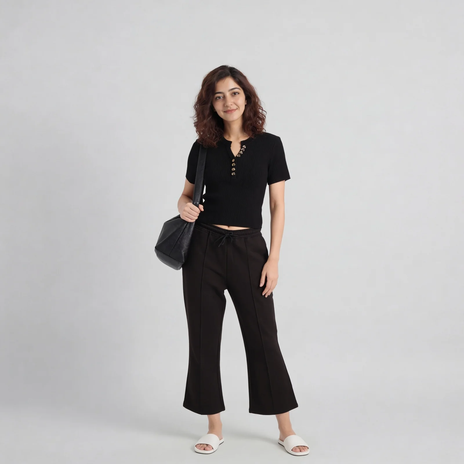 Ankle Length High Rise Trackpants