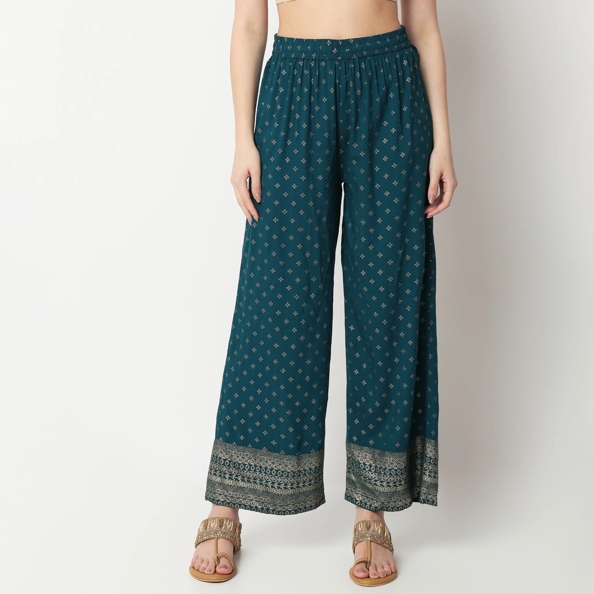 Ankle Length Printed Palazzo - Image 7