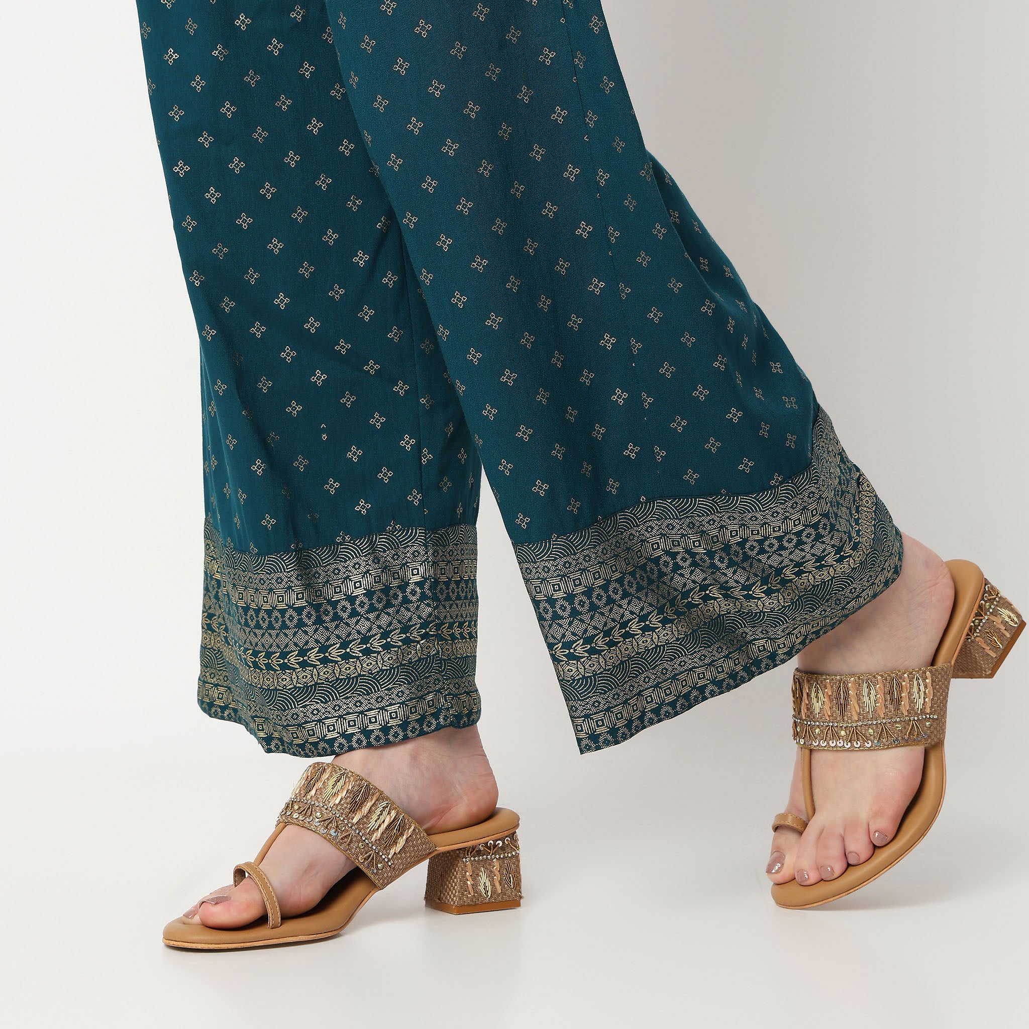 Ankle Length Printed Palazzo - Image 9