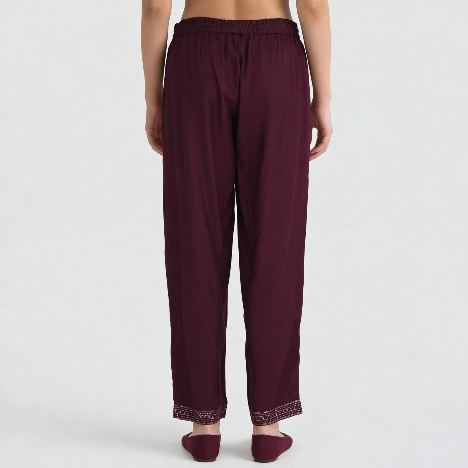 Ankle Length Printed Straight Pants - Image 8