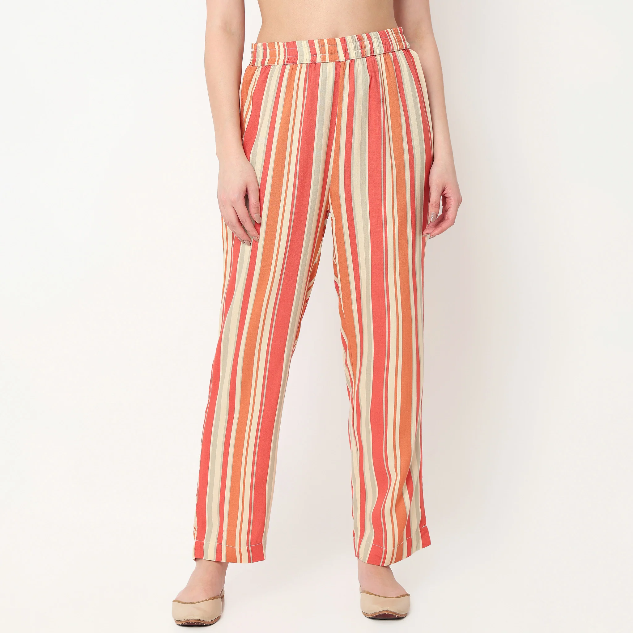Ankle Length Printed Straight Pants - Image 2