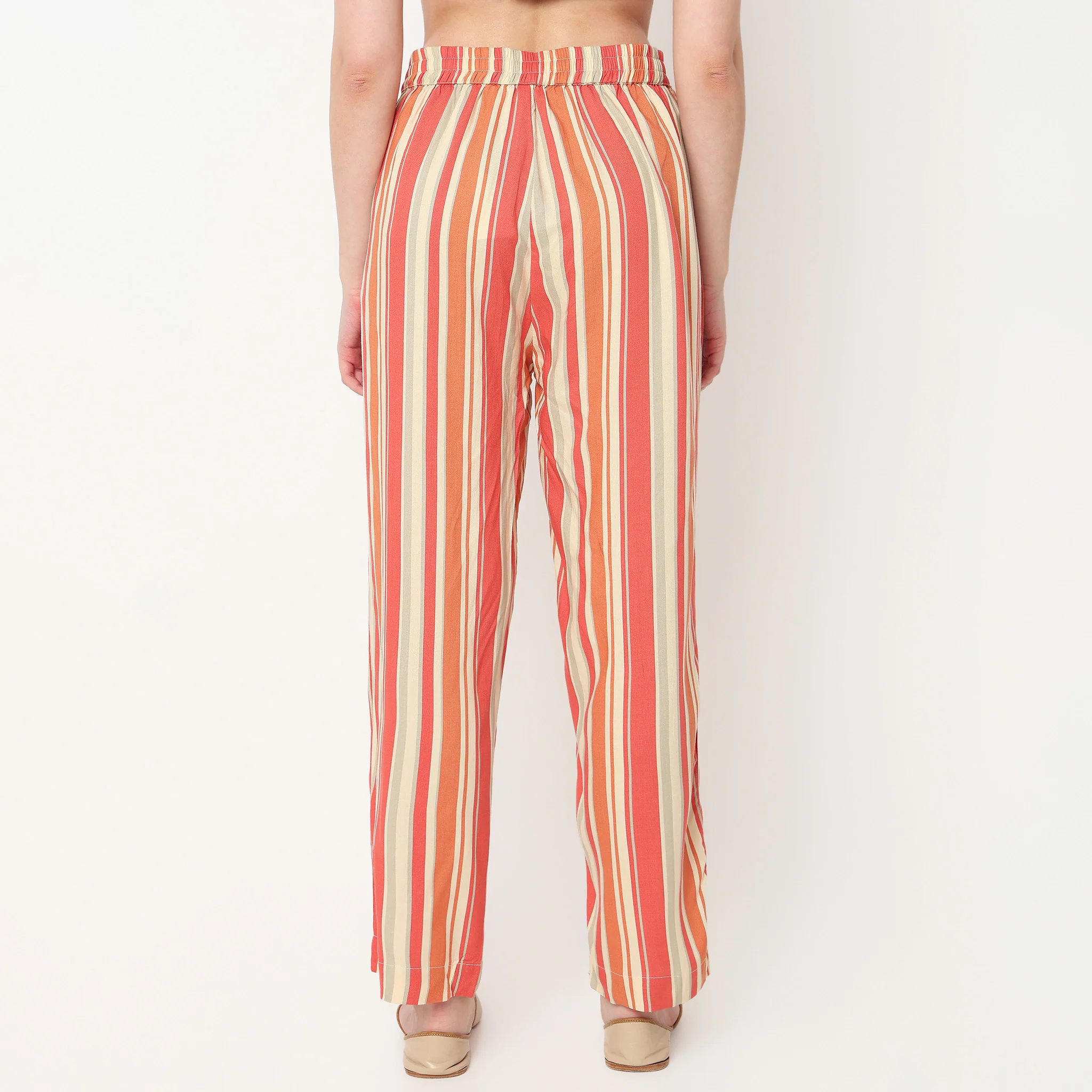 Ankle Length Printed Straight Pants - Image 3