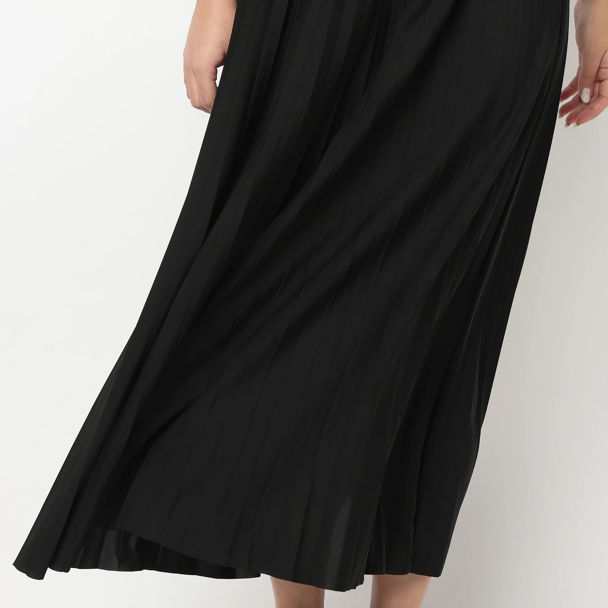 Ankle Length Solid Skirt - Image 4