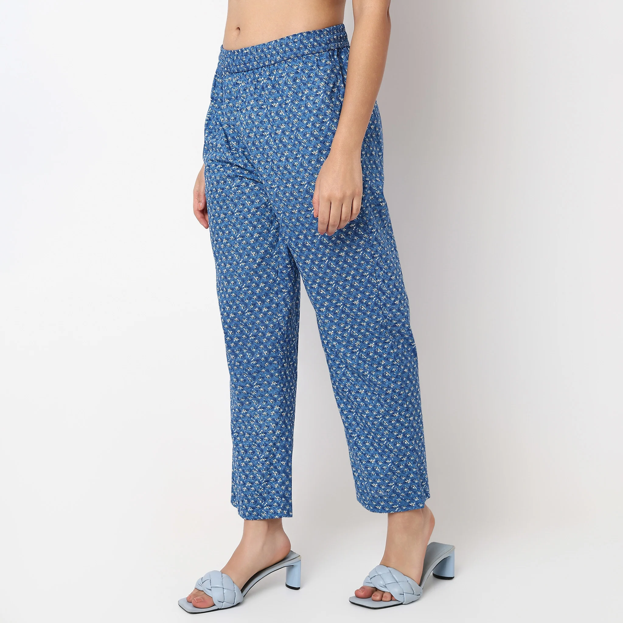 Cotton Ankle Length Straight Pants - Image 5
