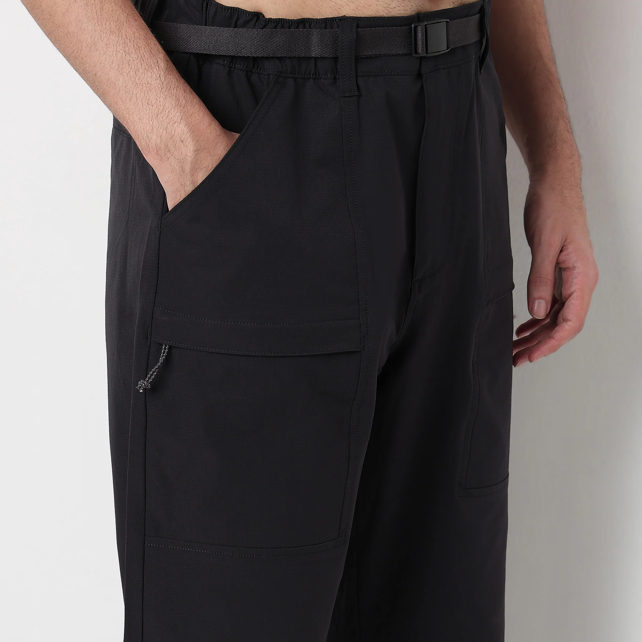 Techno Rip Stop Trek Pants With Utilitarian Details- Relaxed Fit - Image 14