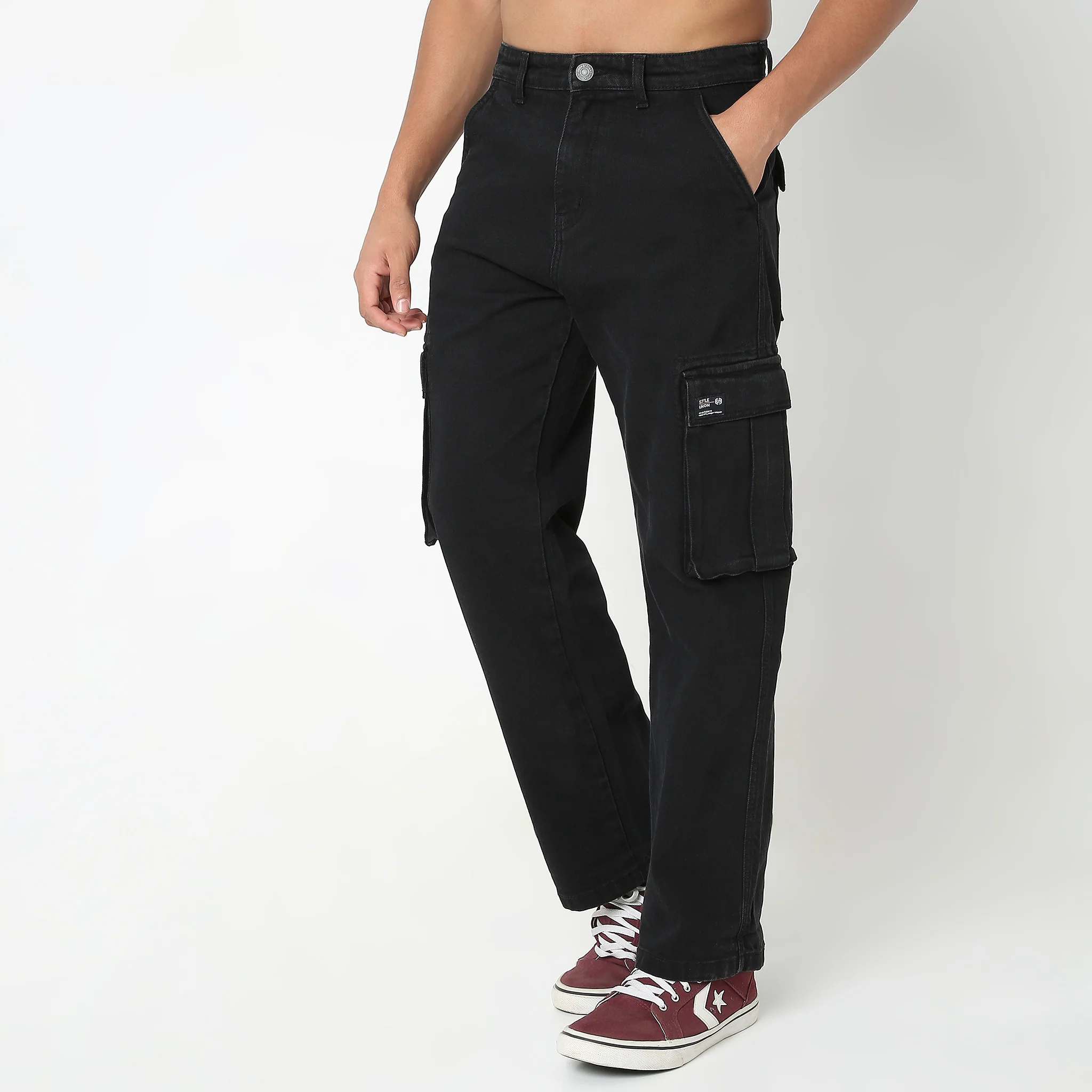 Union of Denim® - Dark Indigo Anit Fit - Cargo Pre-Rinsed E-fast Stretch Mid Rise - Image 10