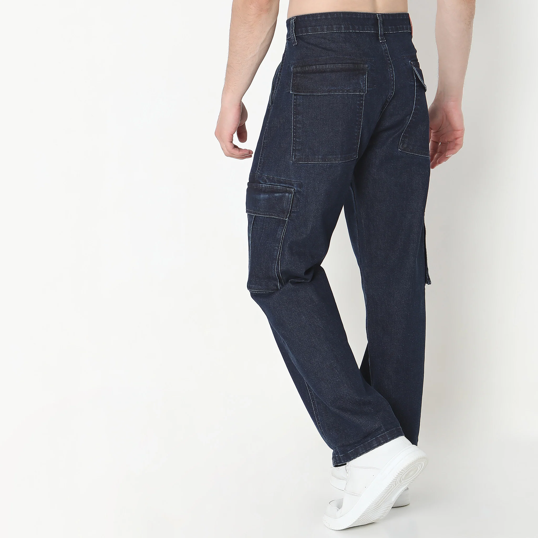 Union of Denim® - Dark Indigo Anit Fit - Cargo Pre-Rinsed E-fast Stretch Mid Rise - Image 3