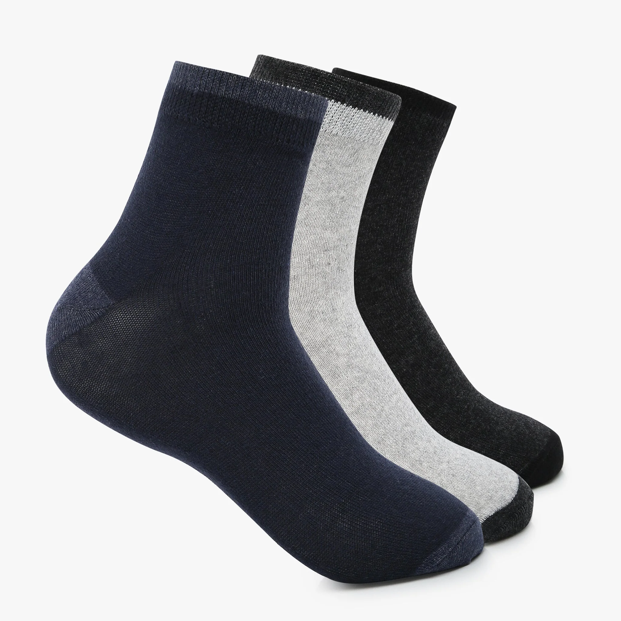 Men Assorted Free Size Socks (Pack of 3)