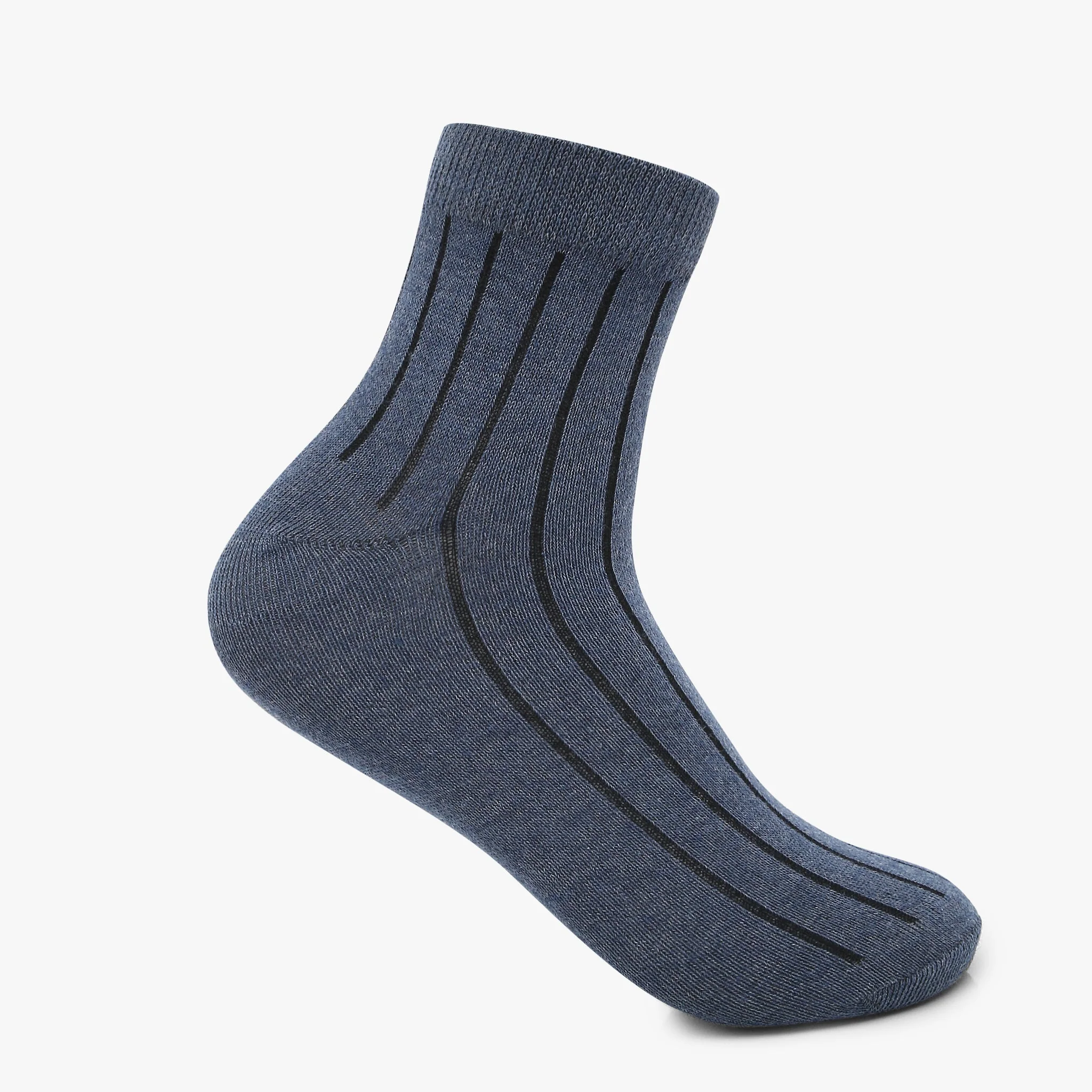 Men Assorted Free Size Socks (Pack of 3) - Image 2