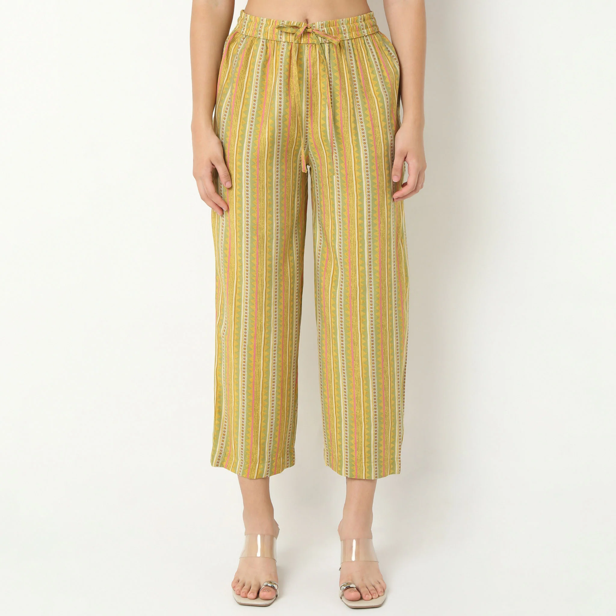 Band Neck Kurta With Pant Set - Image 6