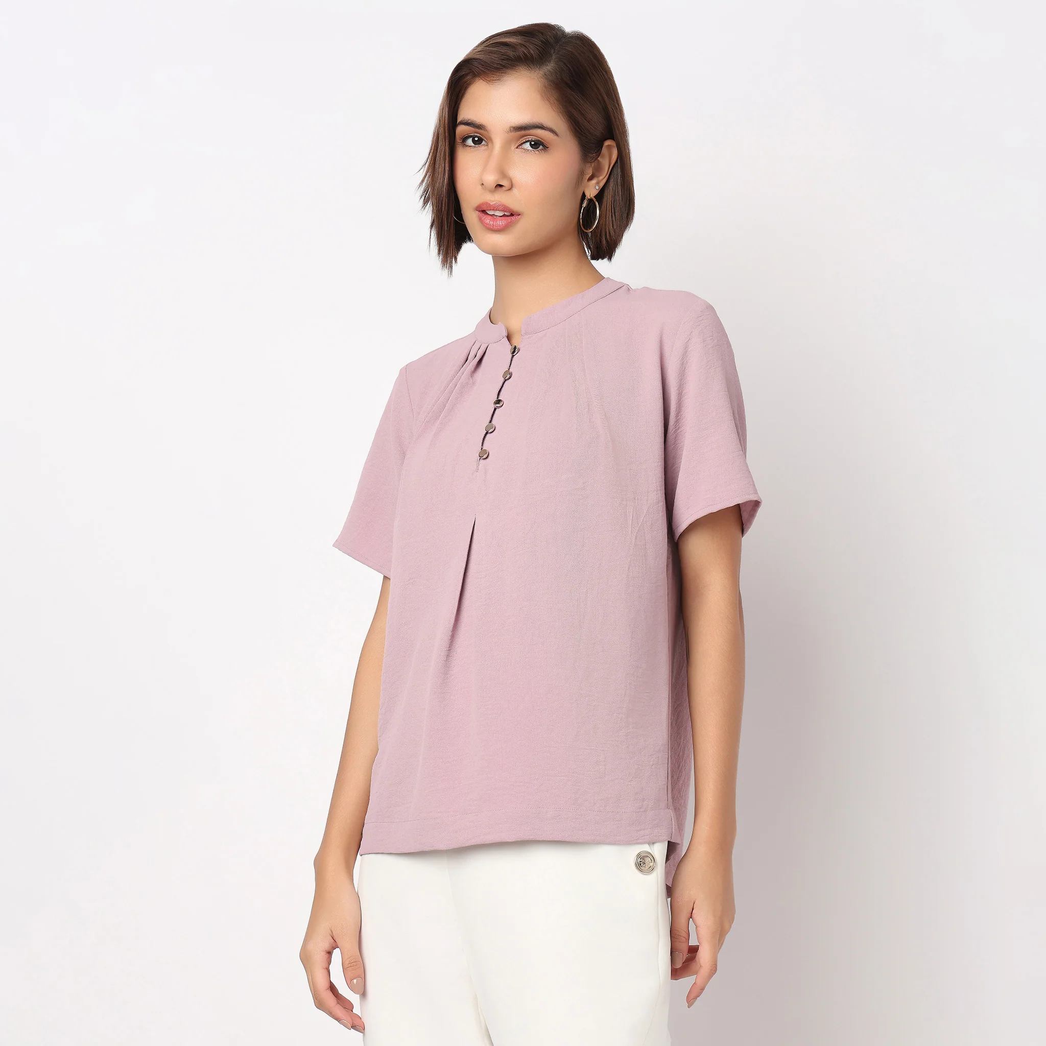 Band Neck Solid Top - Image 5