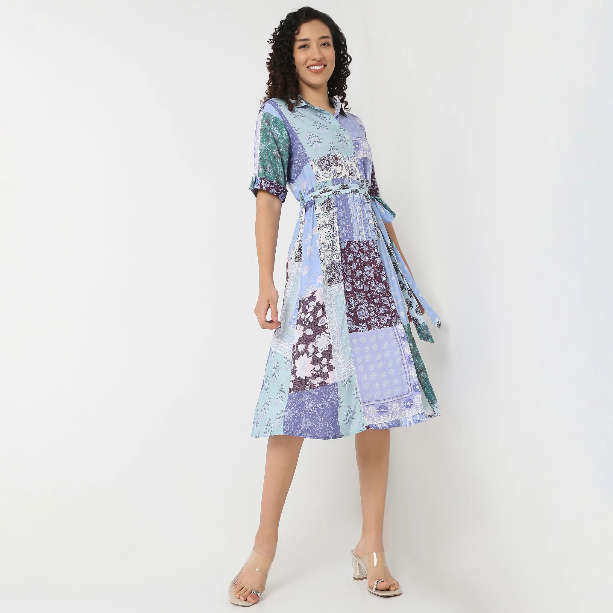 Belted Shirt Dress