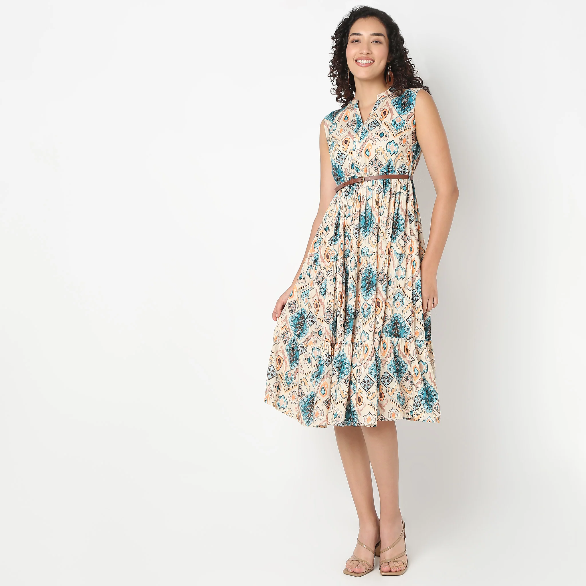 Belted Shirt Dress - Image 2