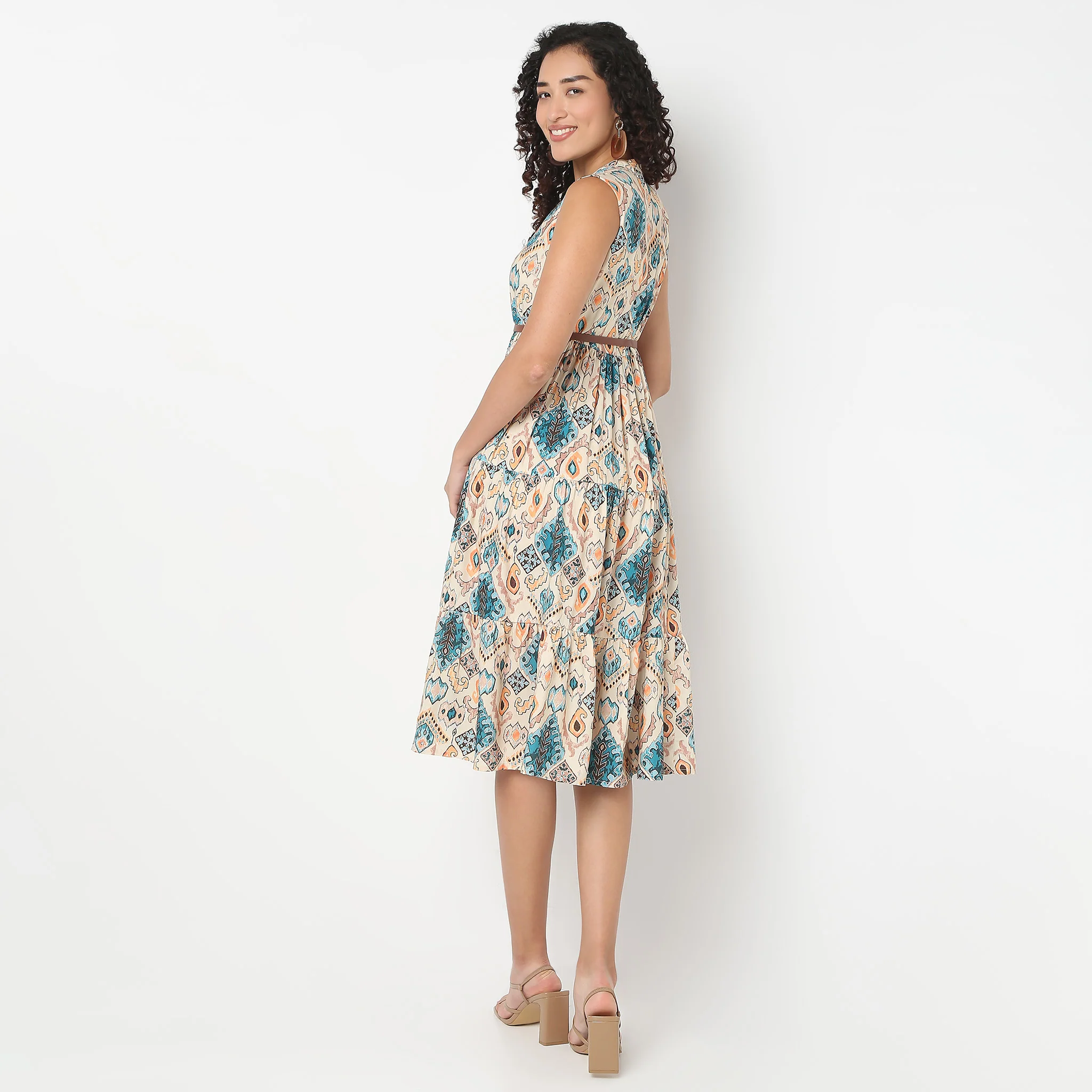 Belted Shirt Dress - Image 3