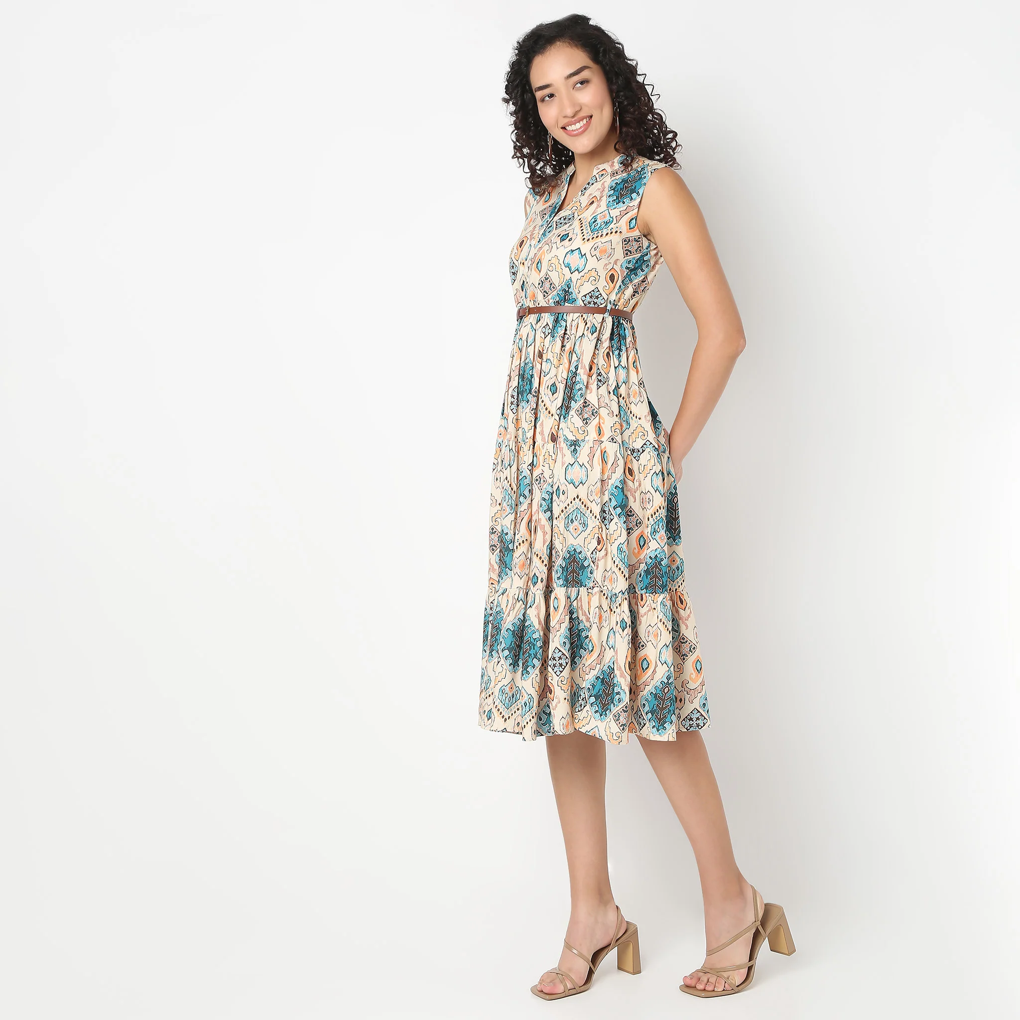 Belted Shirt Dress - Image 5